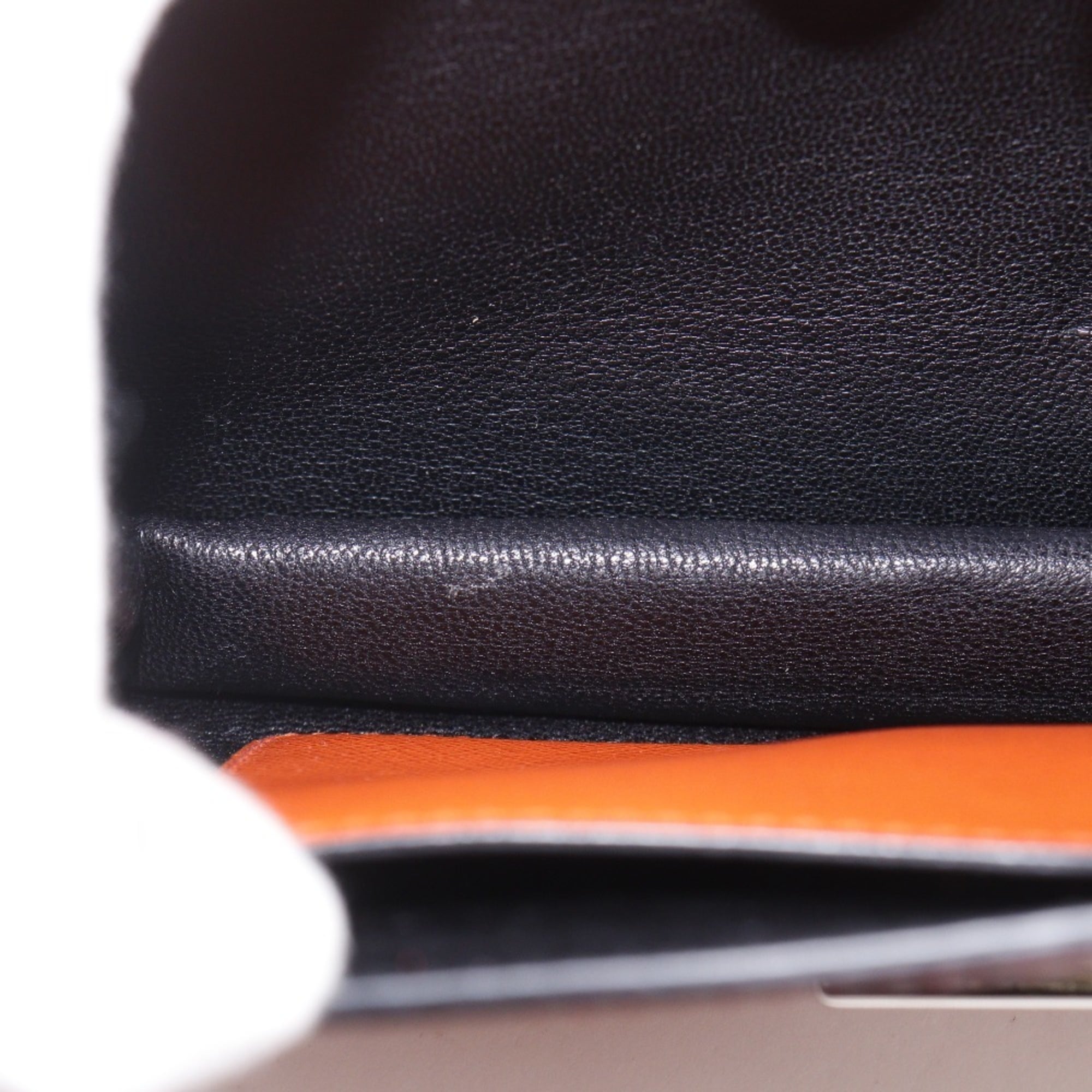 Prada Saffiano Orange Red Color Saffiano Clutch Bag Shoulder Bag (Pre-Owned)