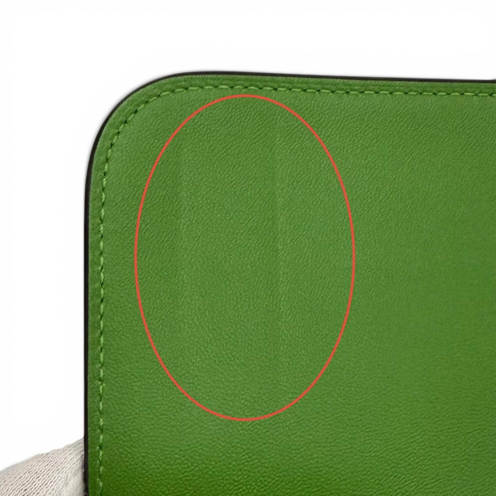 Hermes Bambou Togo Leather Long Wallet (Bi-Fold) (Pre-Owned)