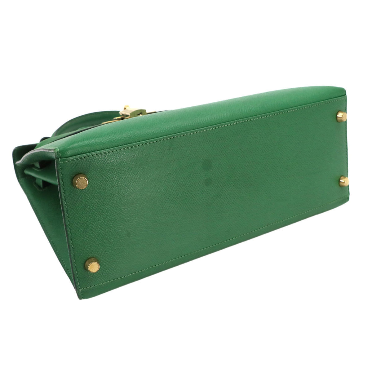 Hermes Vert Bengal Courchevel Leather Handbag (Pre-Owned)