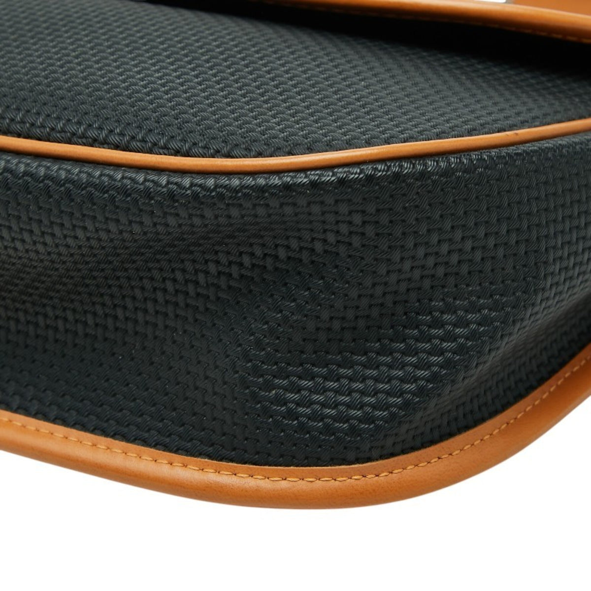 Saint Laurent Brown Navy Leather Shoulder Bag (Pre-Owned)