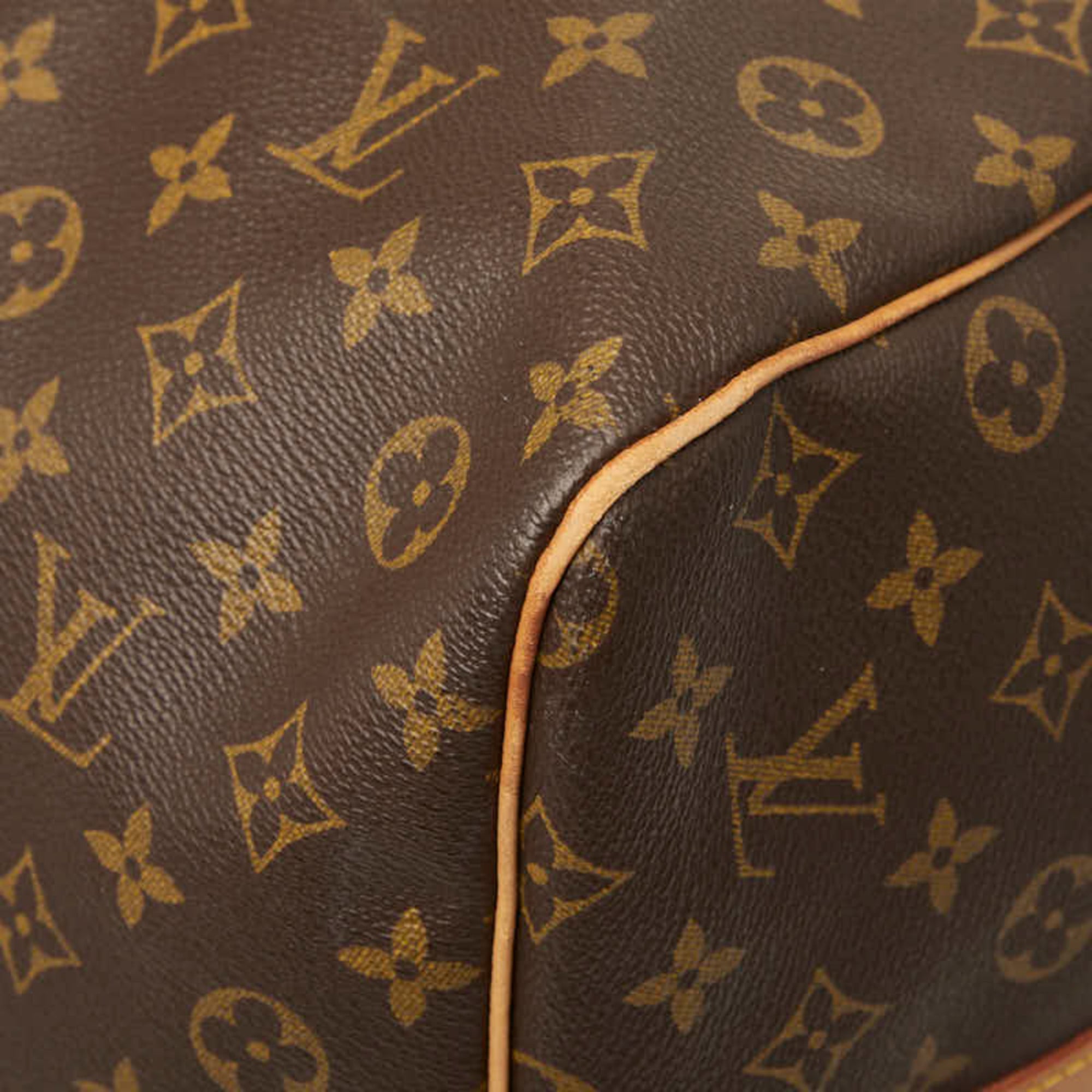 Louis Vuitton Monogram Brown Pvc Leather Boston Bag Shoulder Bag (Pre-Owned)