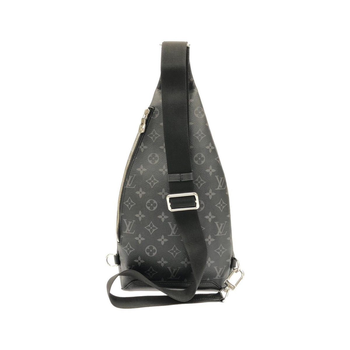 Louis Vuitton Black Coated Canvas Leather Shoulder Bag (Pre-Owned)