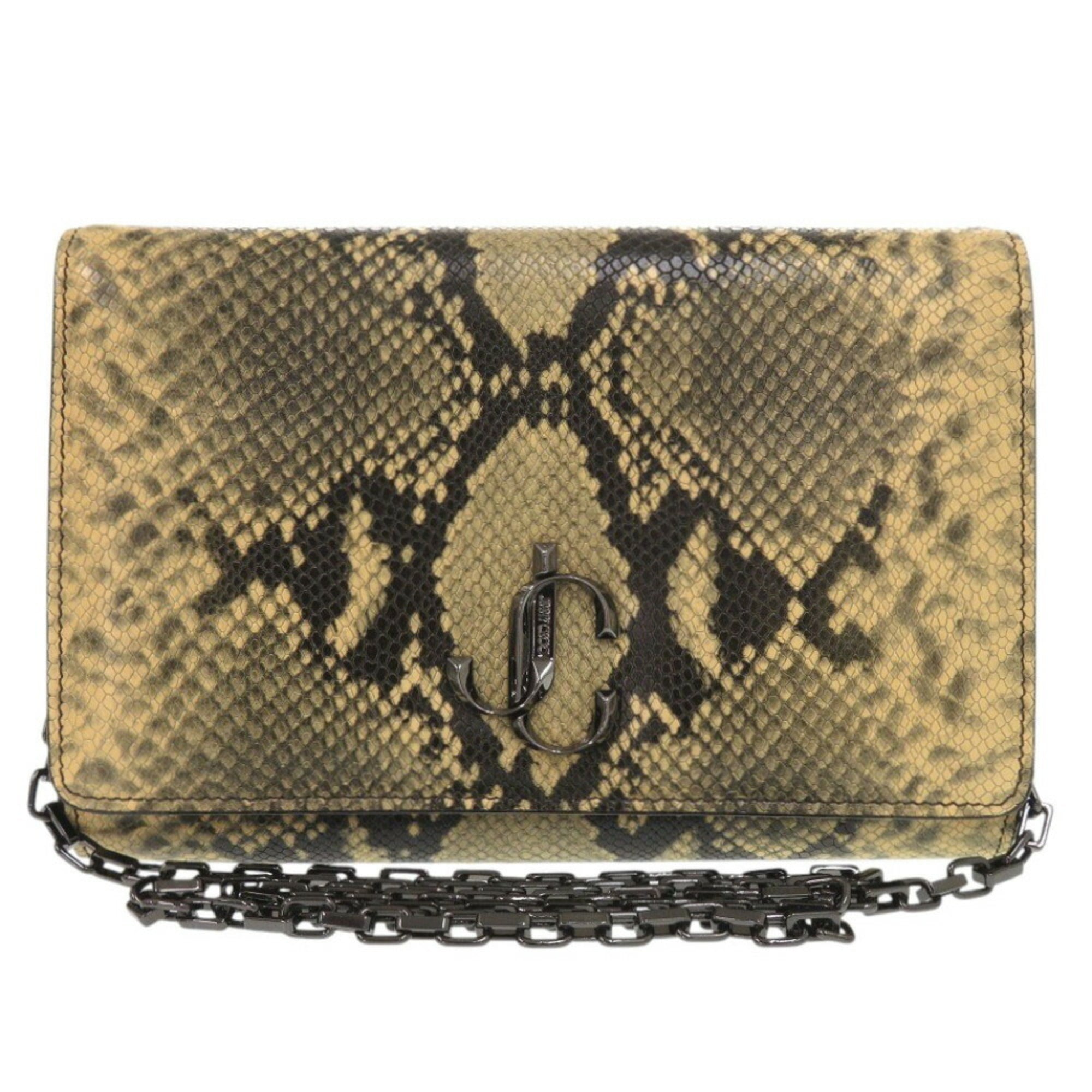 Jimmy Choo Beige Leather Shoulder Bag (Pre-Owned)