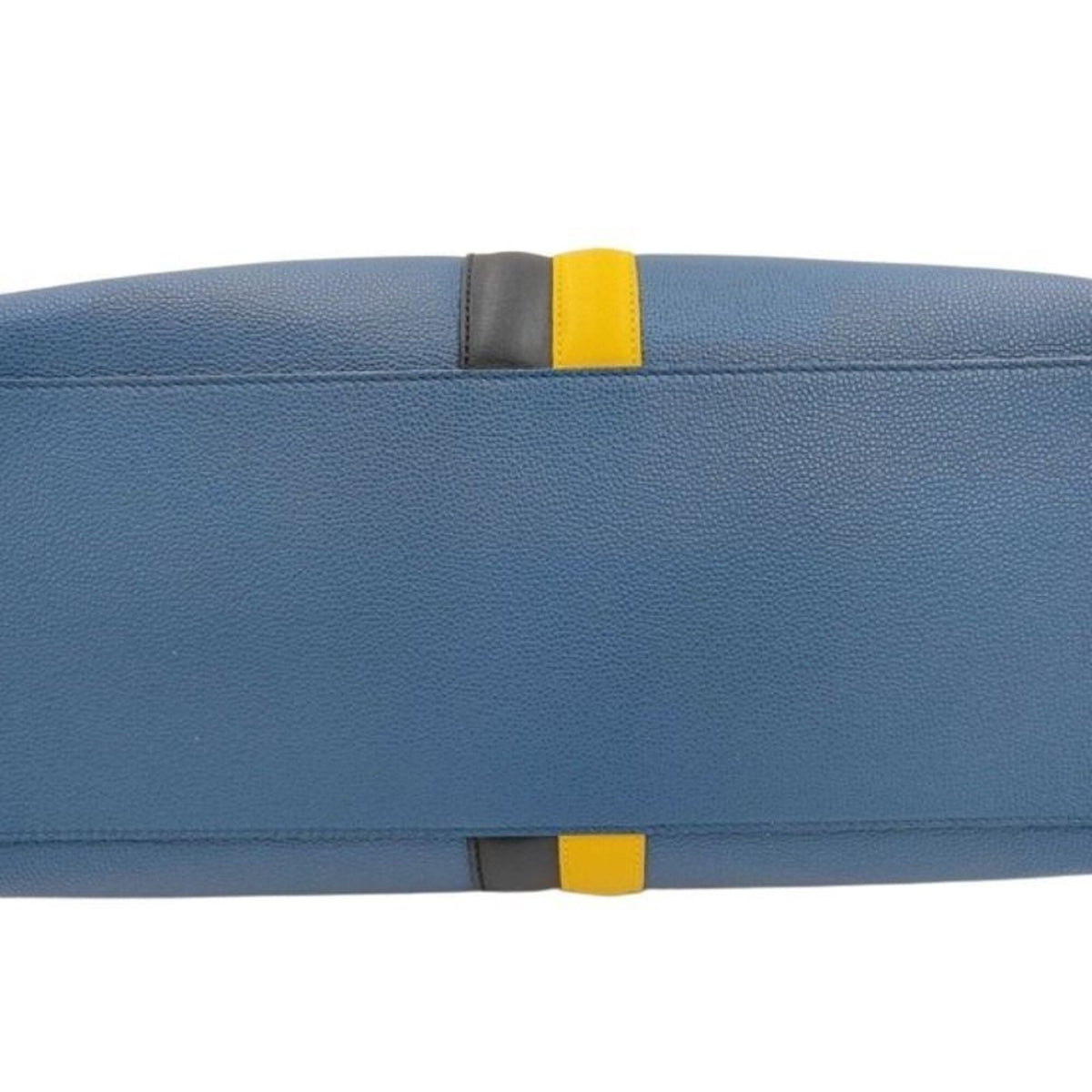 Tod's Blue Leather Handbag Tote Bag (Pre-Owned)