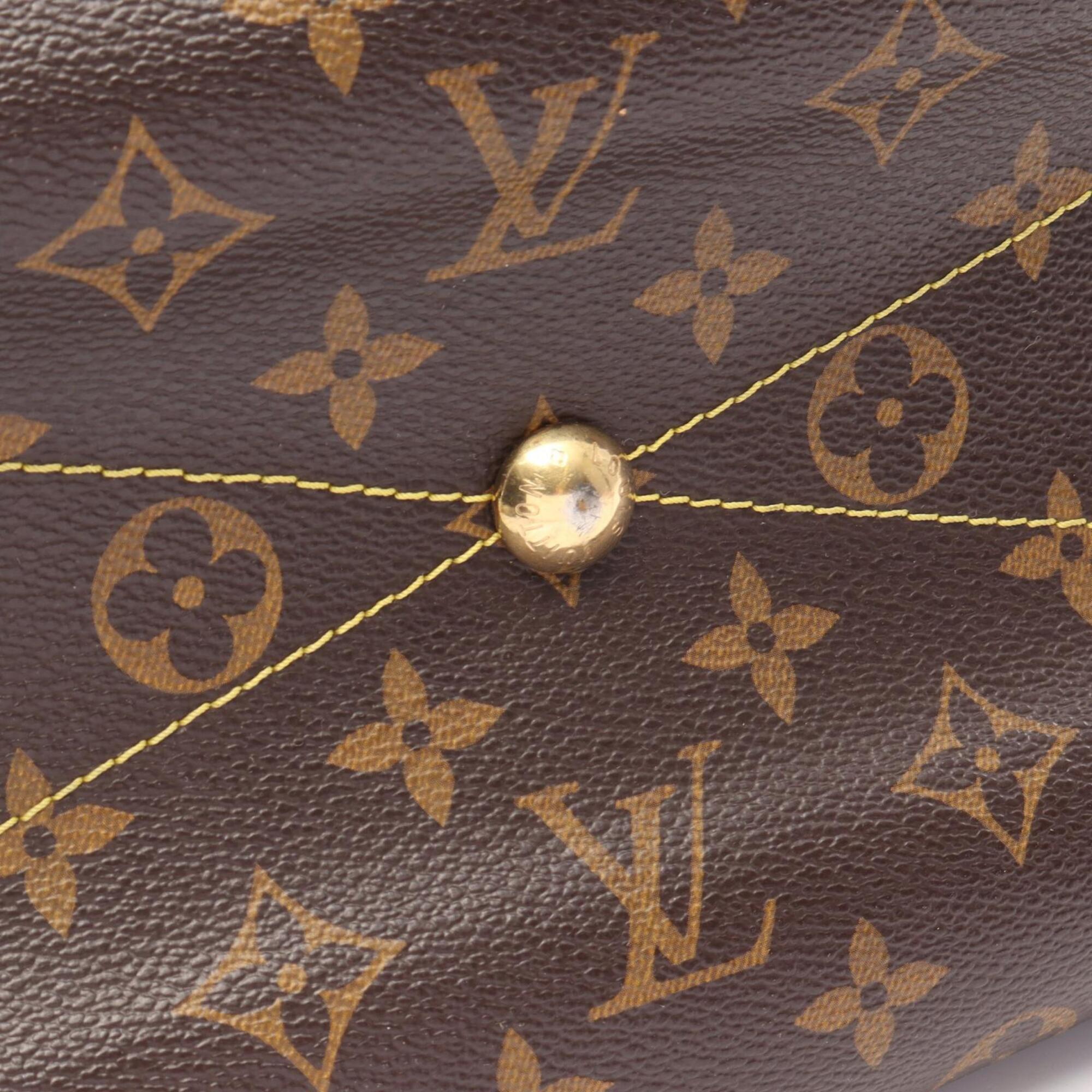 Louis Vuitton Brown Coated Canvas Leather Handbag (Pre-Owned)