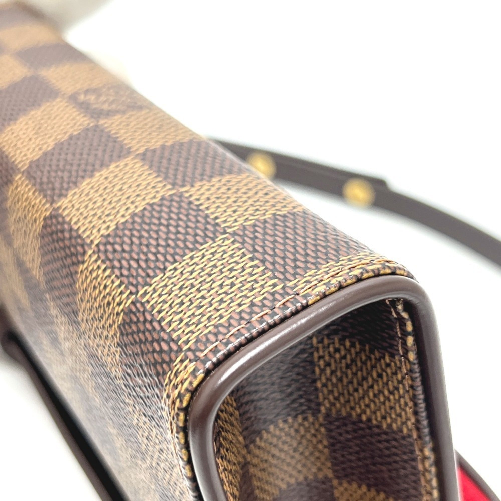 Louis Vuitton Brown Ebene Damier Canvas Pochette Sling Bag (Pre-Owned)