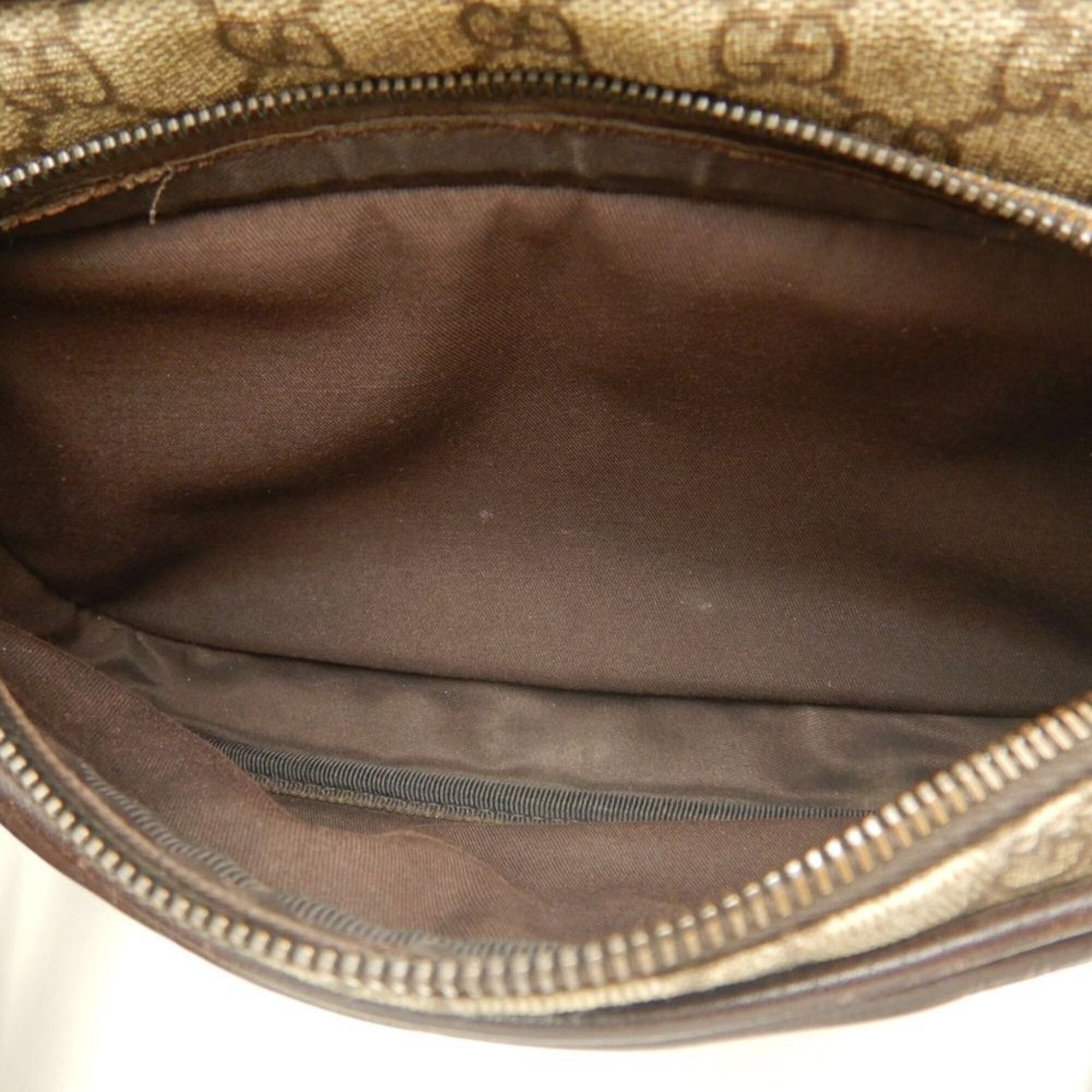 Gucci Brown Gg Supreme Shoulder Bag (Pre-Owned)