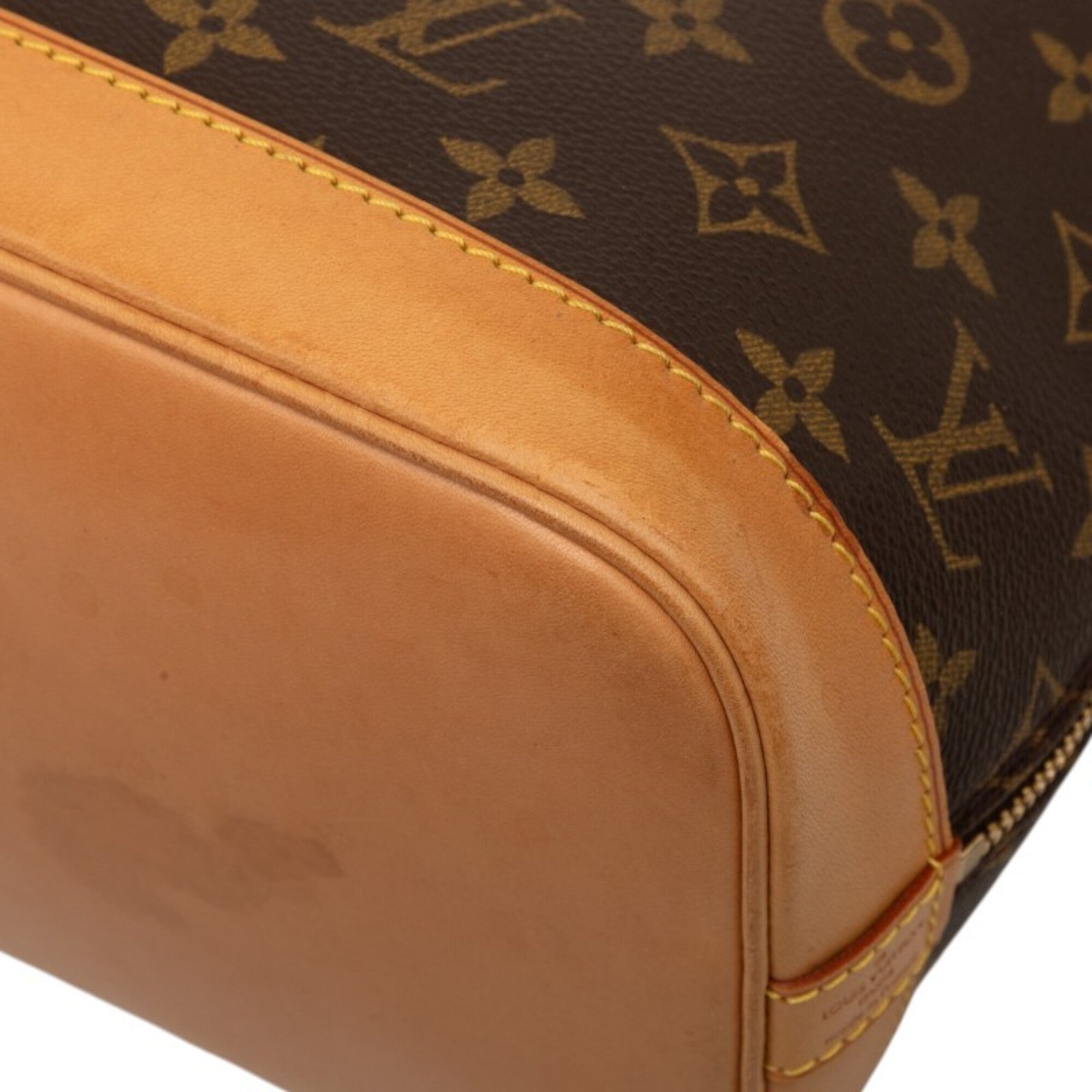 Louis Vuitton Brown Pvc Leather Handbag (Pre-Owned)