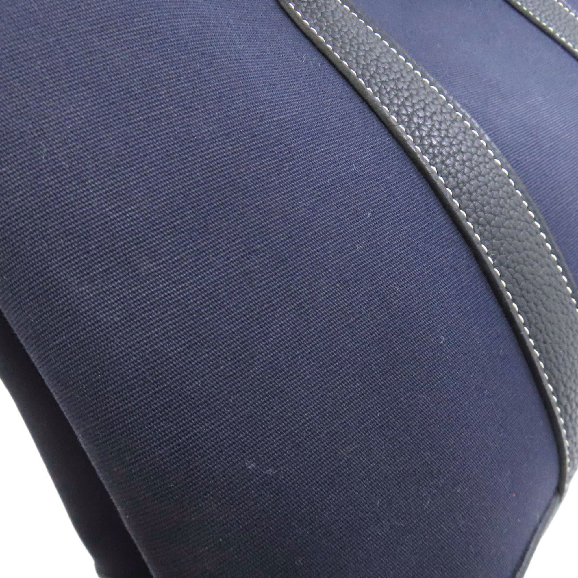 Hermes Navy Toile Officier Tote Bag (Pre-Owned)