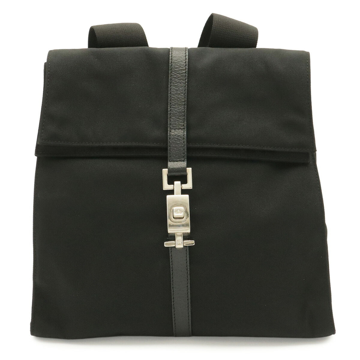 Gucci Black Nylon Leather Backpack (Pre-Owned)