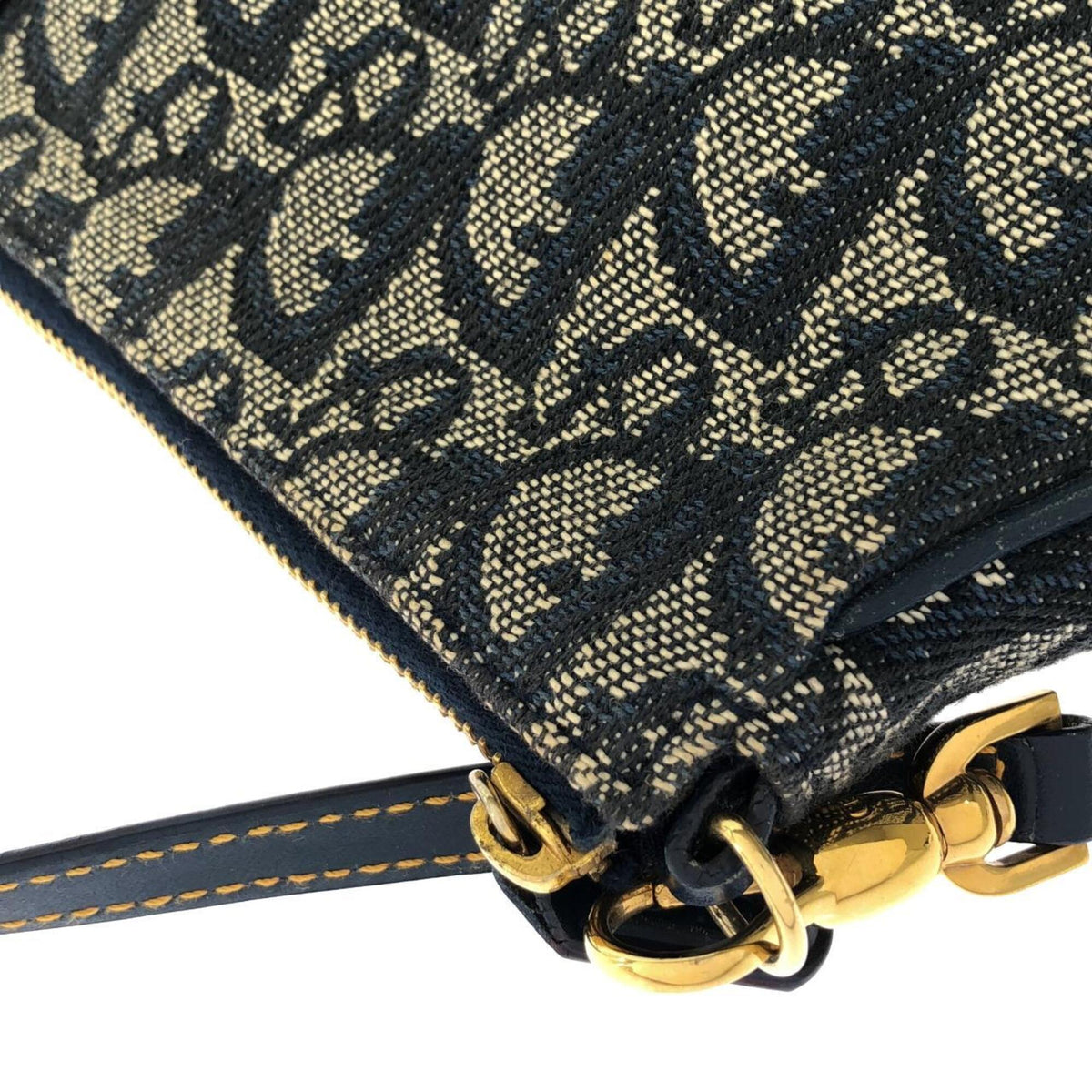 Christian Dior Blue Canvas Shoulder Bag (Pre-Owned)