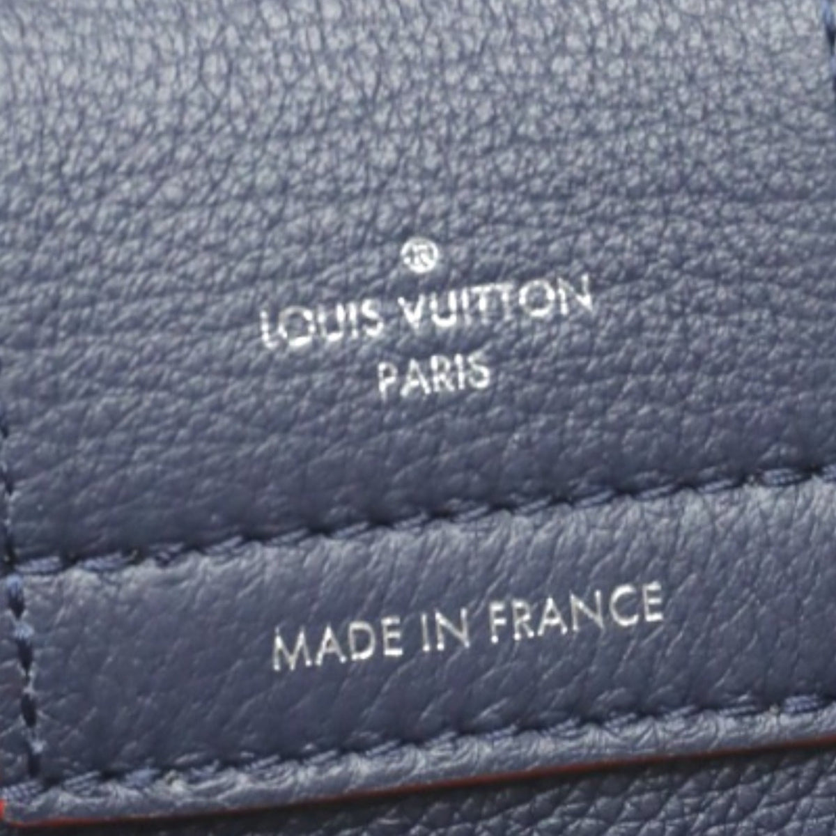 Louis Vuitton Navy Red Color Handbag (Pre-Owned)