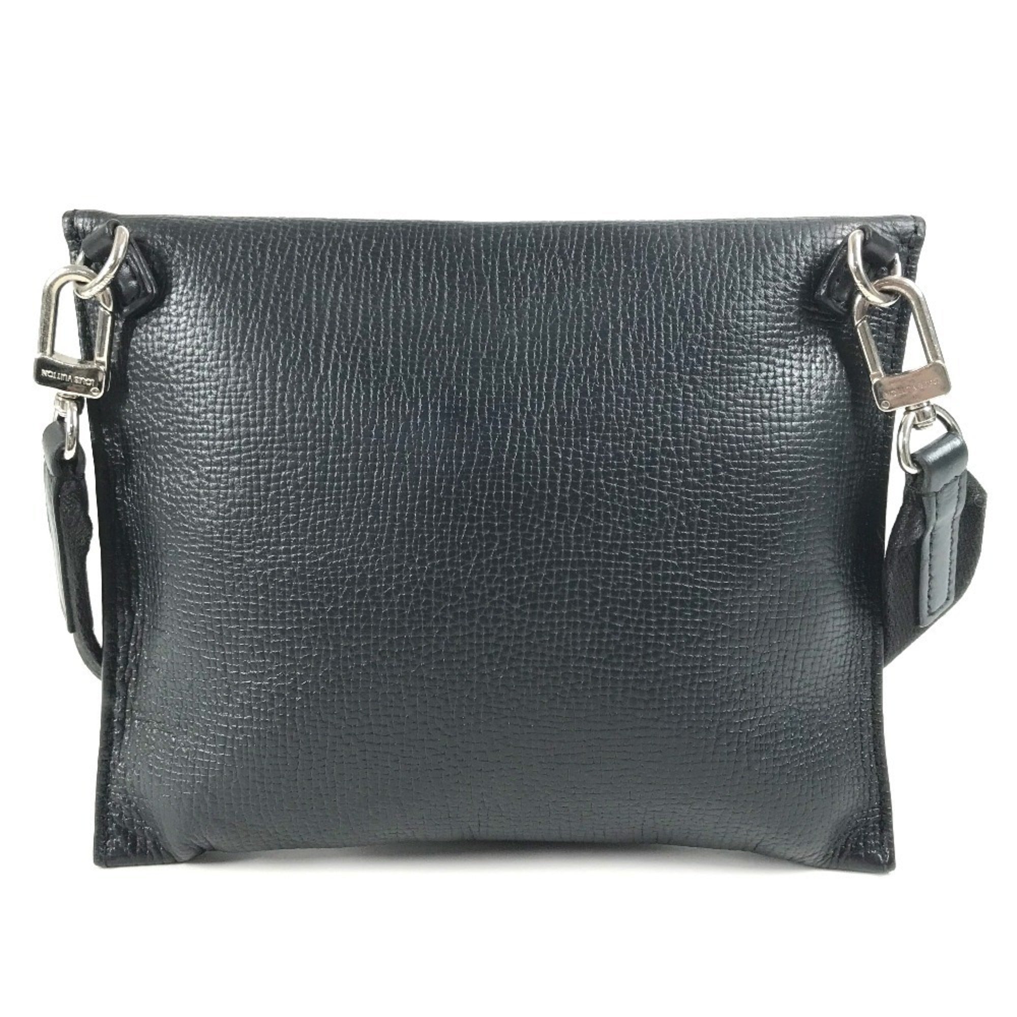 Louis Vuitton Black Monogram Monogram Denim Pouch Shoulder Bag (Pre-Owned)