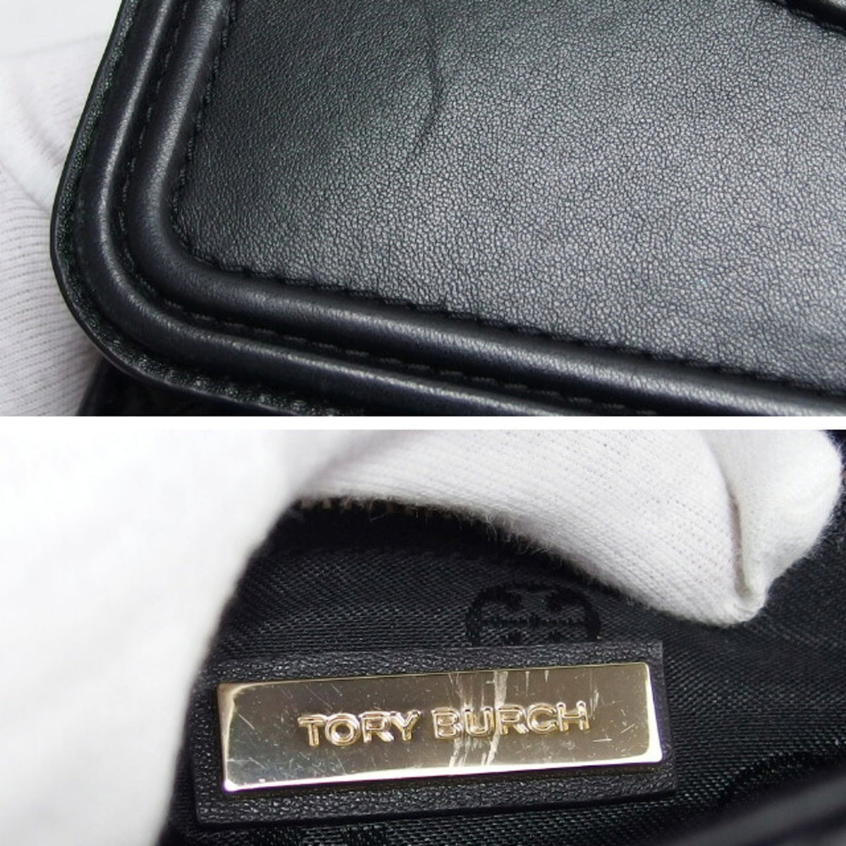 Tory Burch Black Leather Shoulder Bag (Pre-Owned)