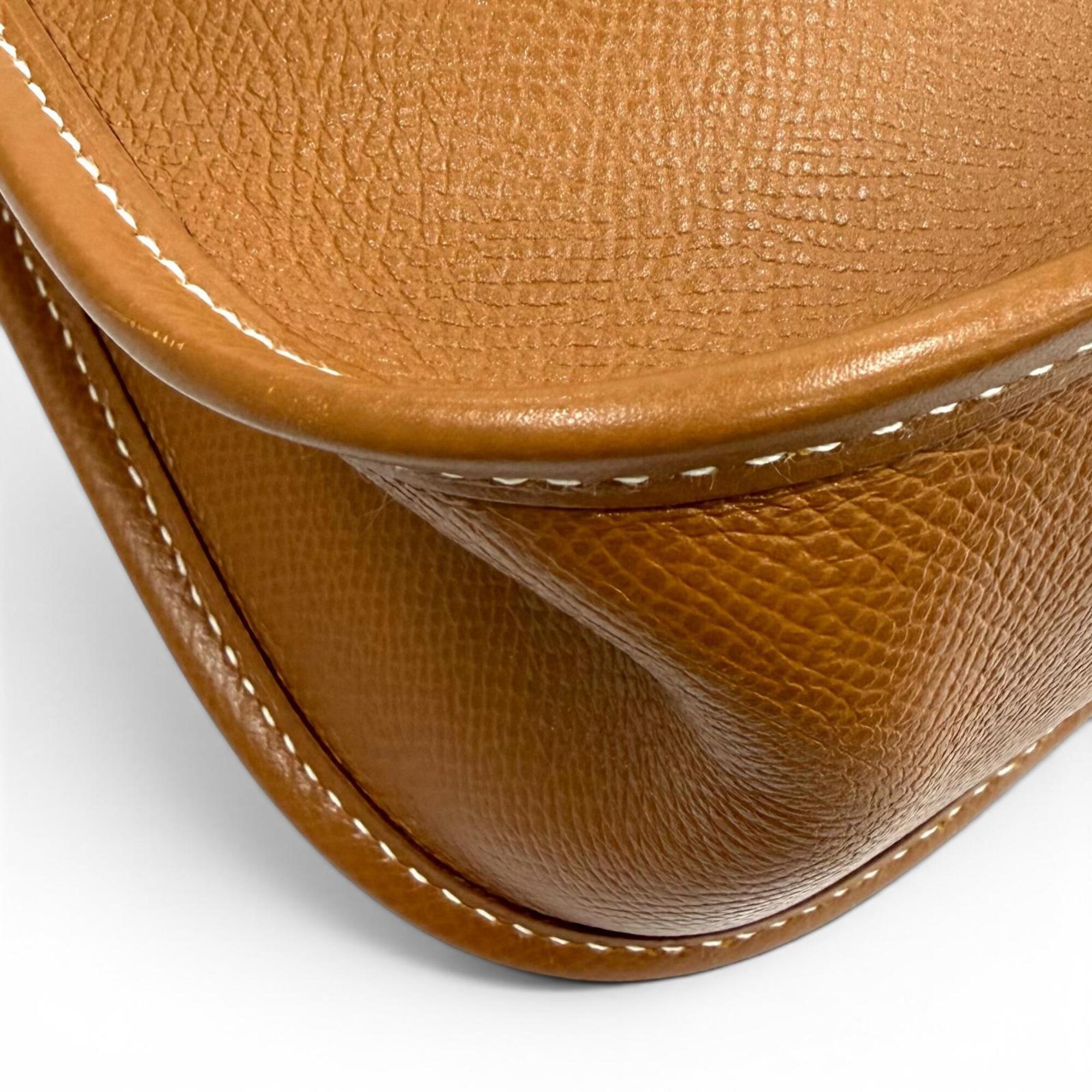 Hermes Gold Courchevel Leather Shoulder Bag (Pre-Owned)