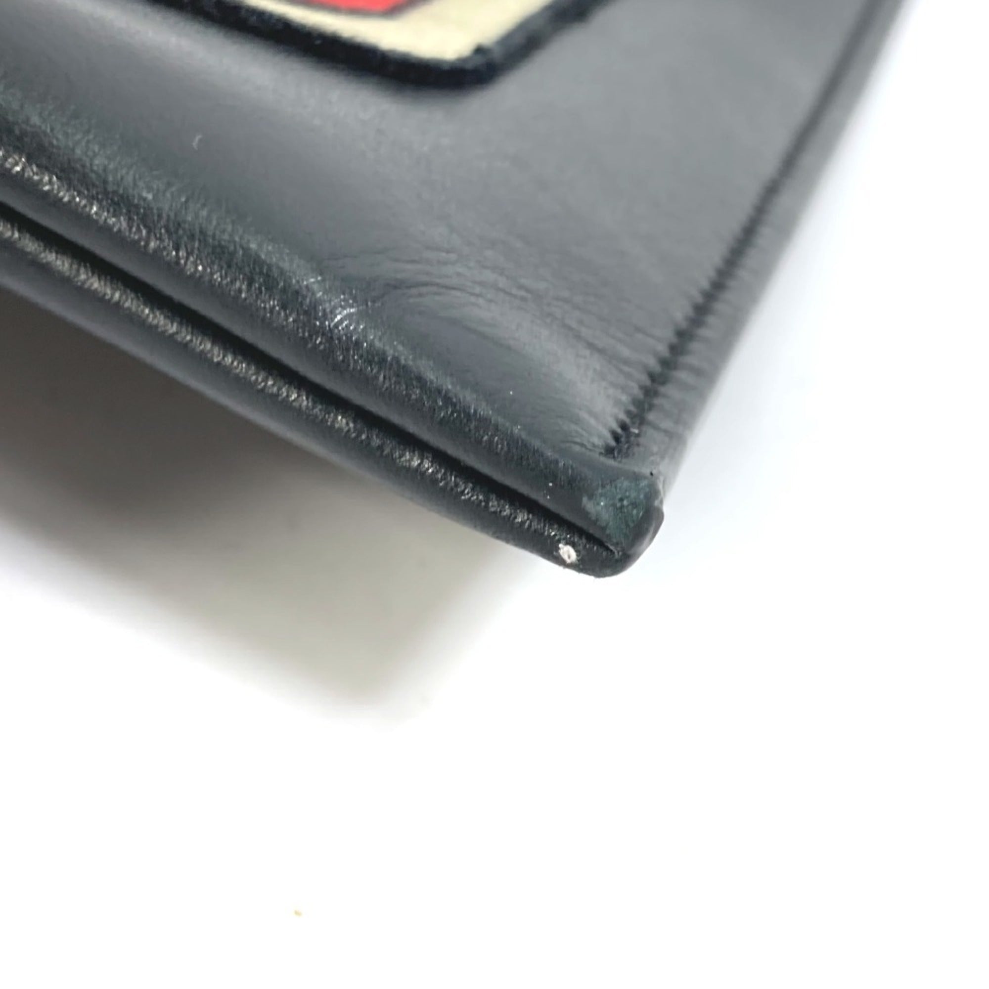 Yves Saint Laurent Black Leather Clutch Bag Pouch (Pre-Owned)