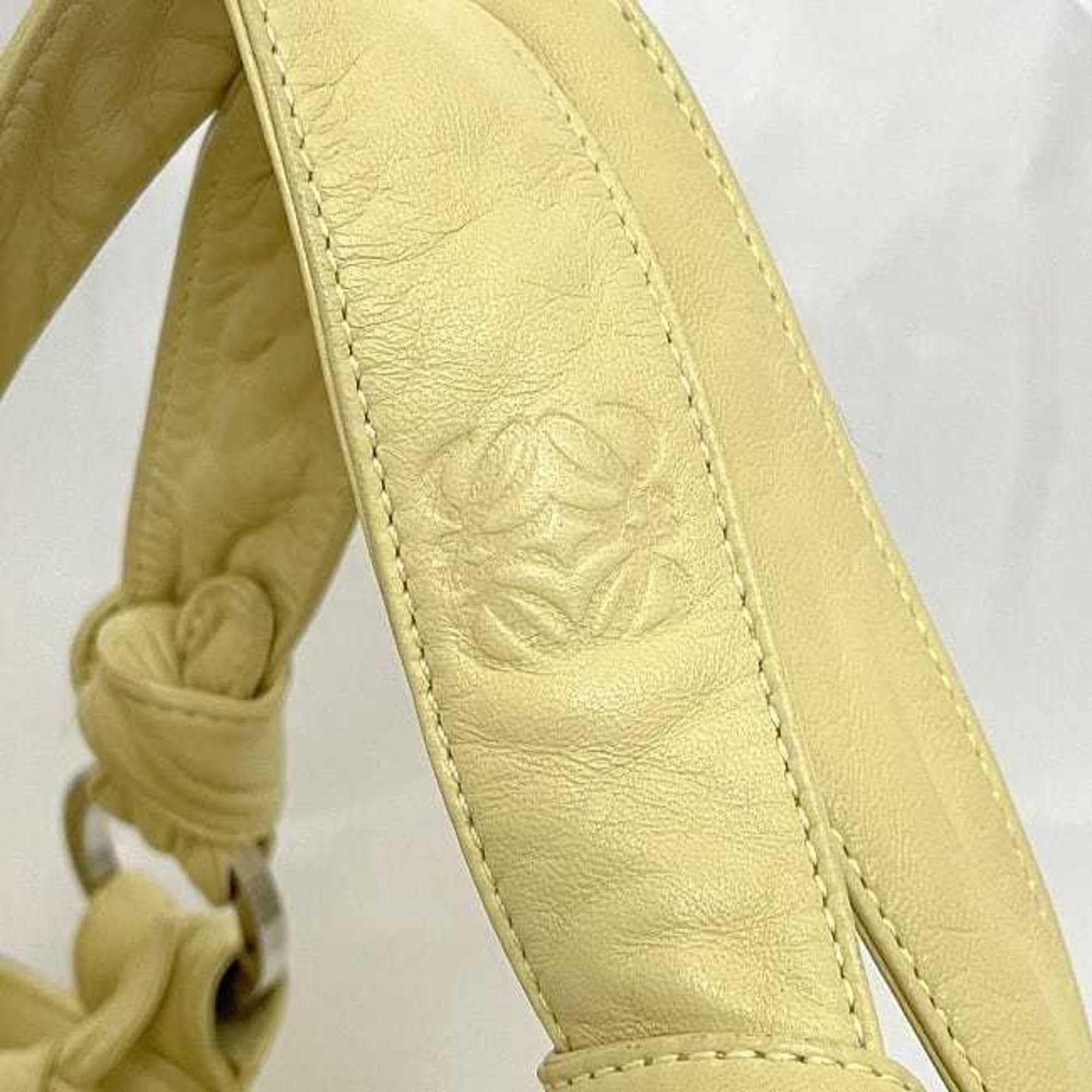Loewe Yellow Leather Handbag Tote Bag (Pre-Owned)