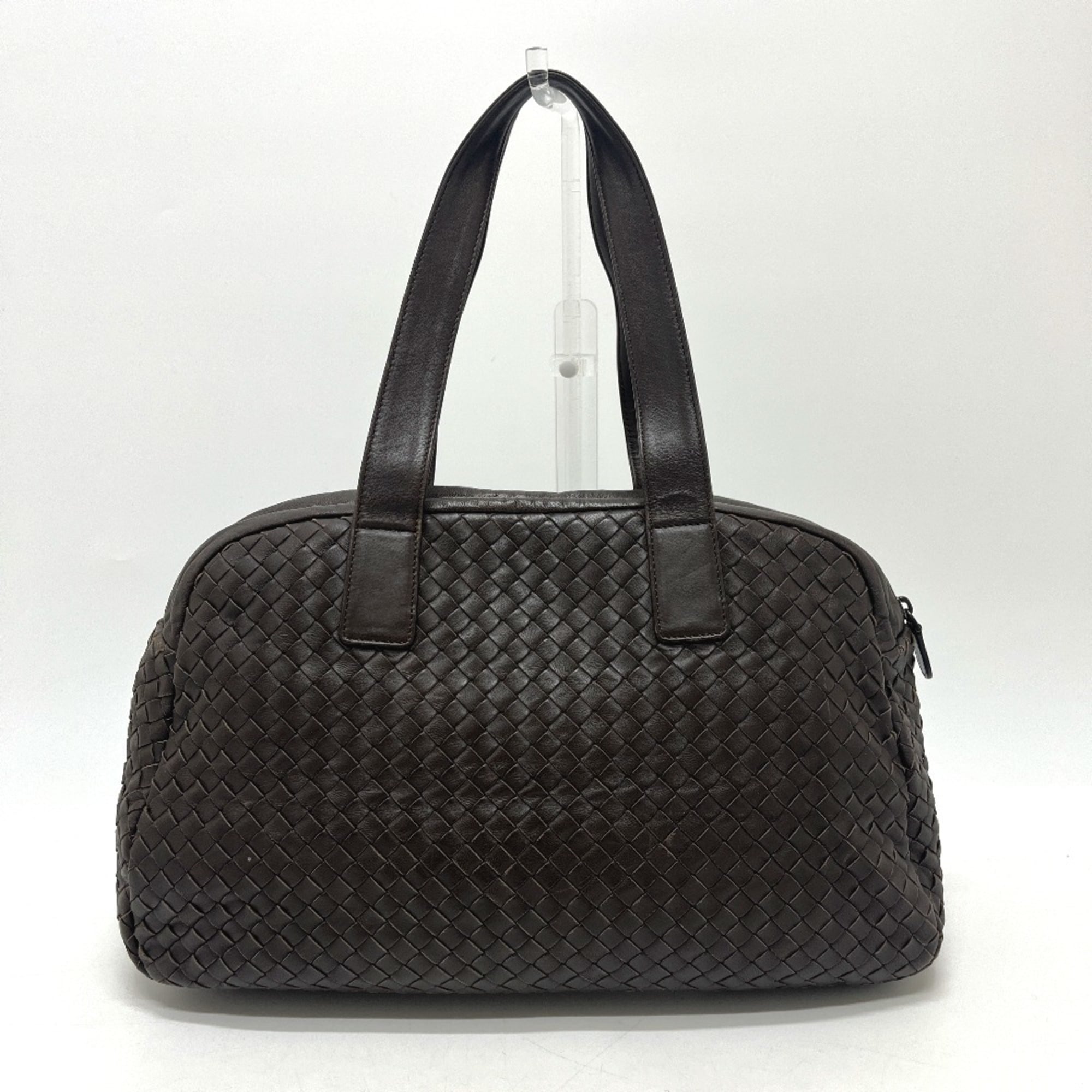 Bottega Veneta Brown Leather Boston Bag (Pre-Owned)
