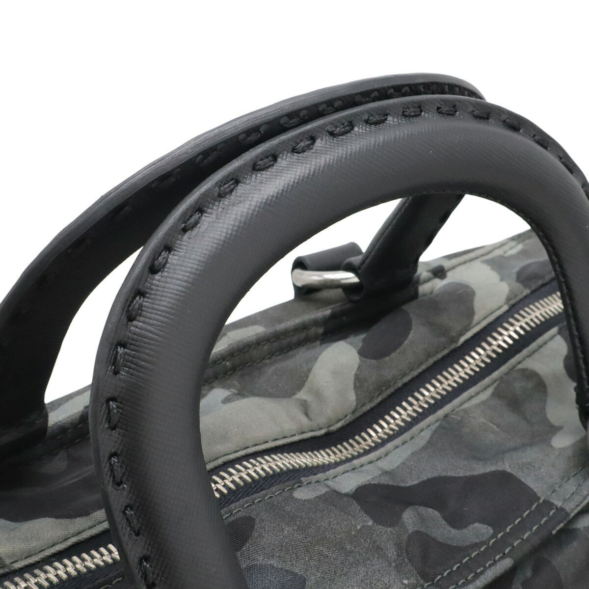 Prada Black Camouflage Green Multi-Color Nylon Shoulder Bag Tote Bag (Pre-Owned)
