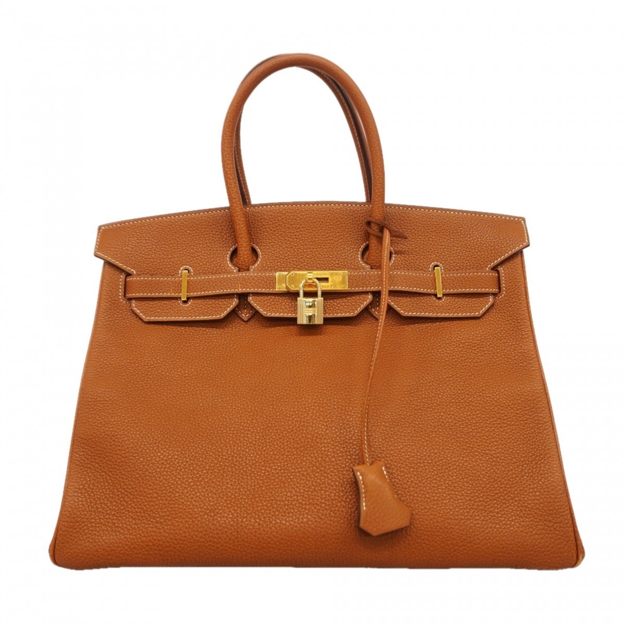 Hermes Gold Togo Leather Handbag (Pre-Owned)