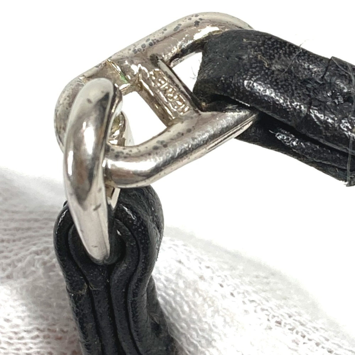 Hermes Black Leather Handbag Pouch (Pre-Owned)