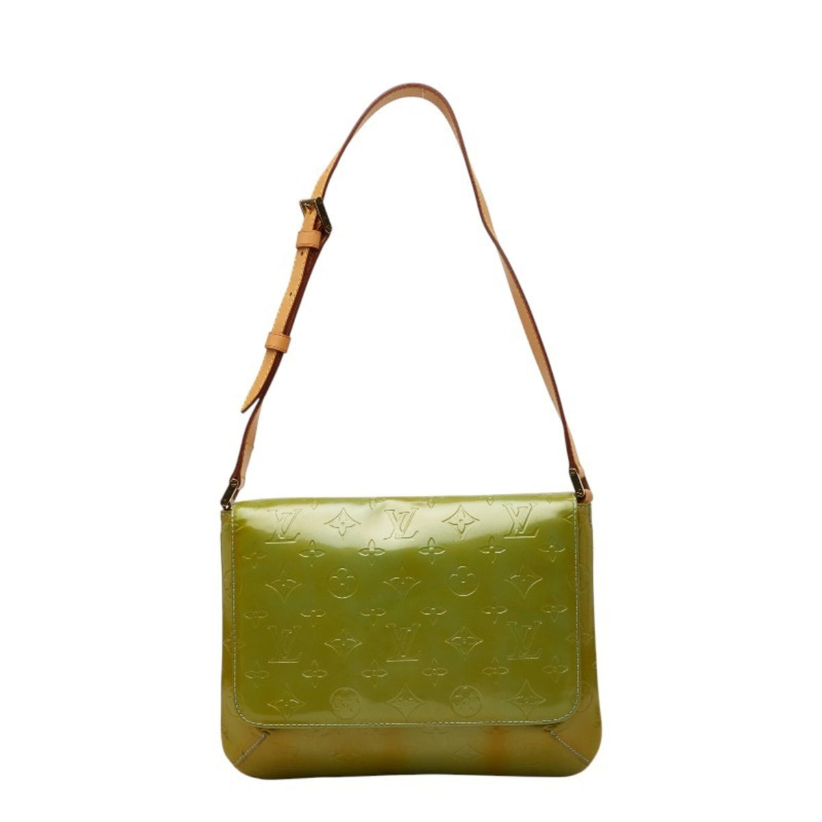 Louis Vuitton Monogram Vernis Baby Blue Green Patent Leather Shoulder Bag (Pre-Owned)