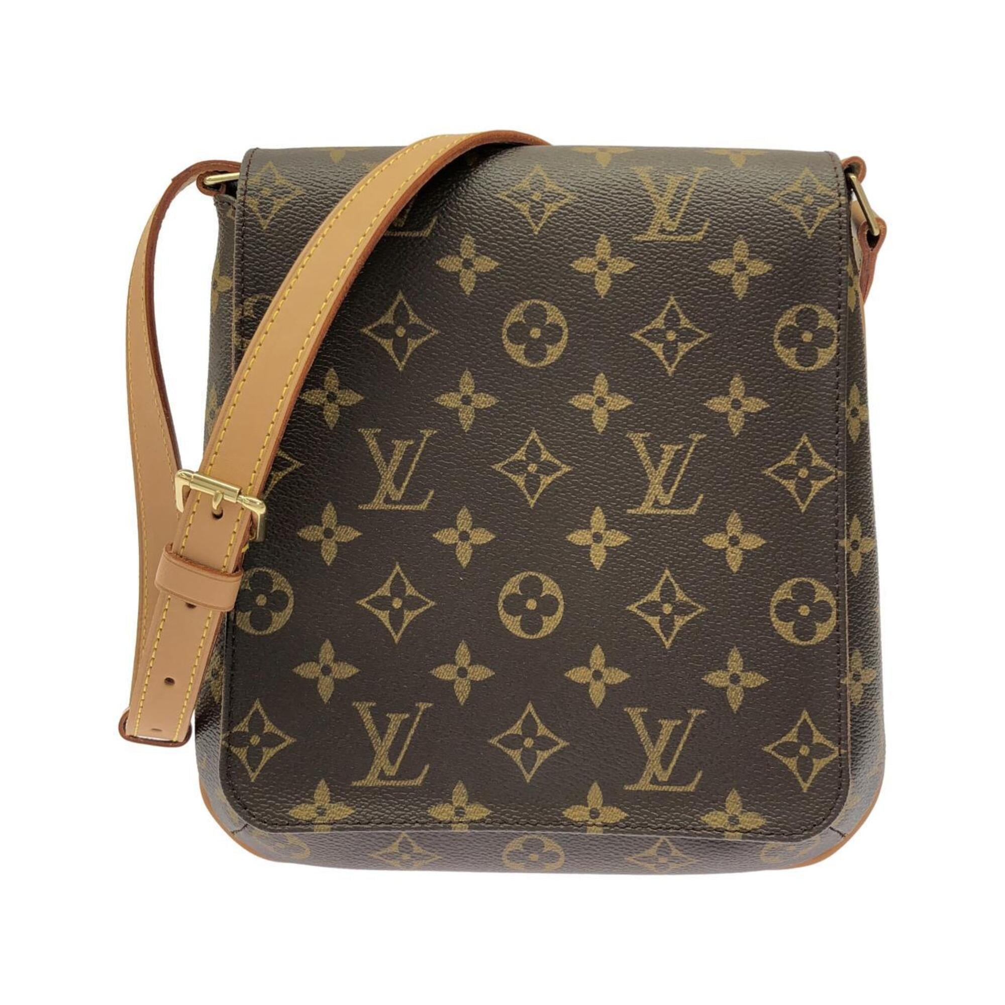Louis Vuitton Marron Coated Canvas Shoulder Bag (Pre-Owned)