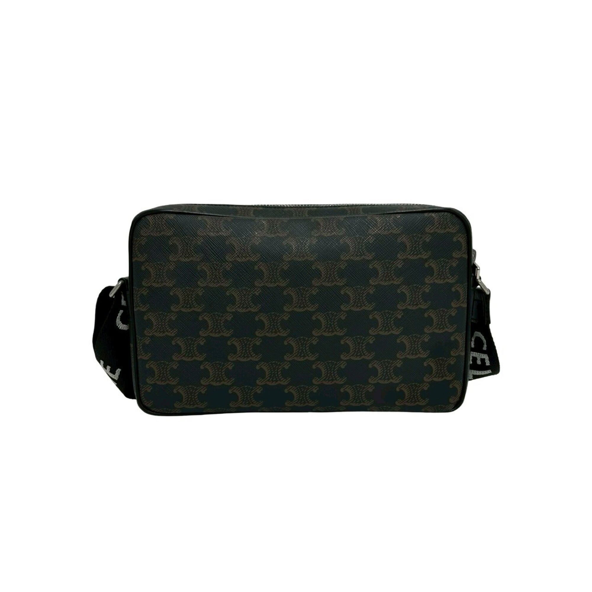 Celine Black Leather Pvc Shoulder Bag (Pre-Owned)