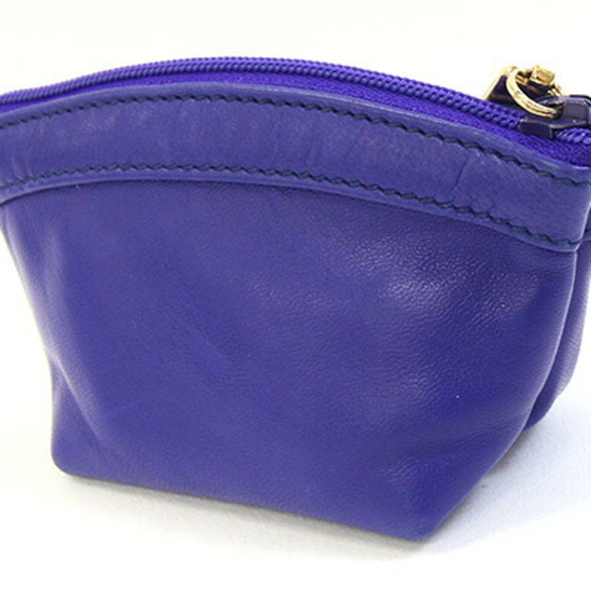Gucci Blue Leather Coin Purse/Coin Case (Pre-Owned)