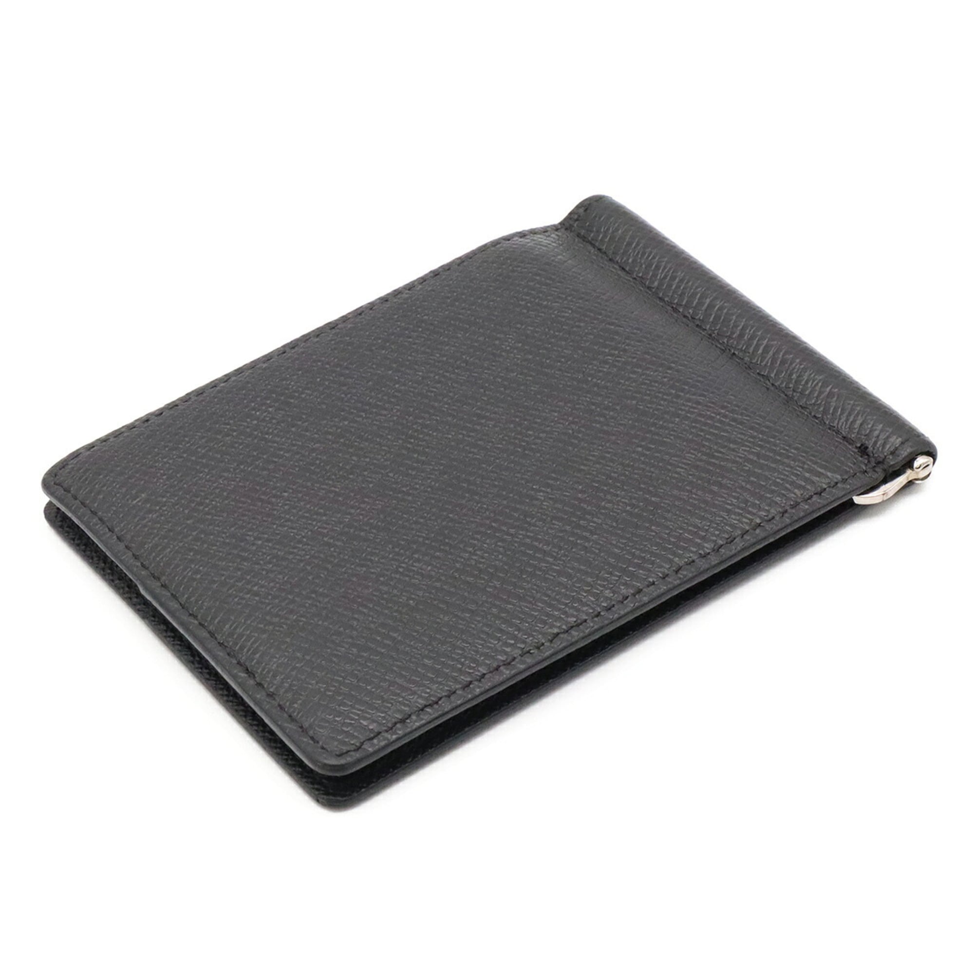 Louis Vuitton Noir Taiga Leather Leather Bill Wallet (Bi-Fold) (Pre-Owned)