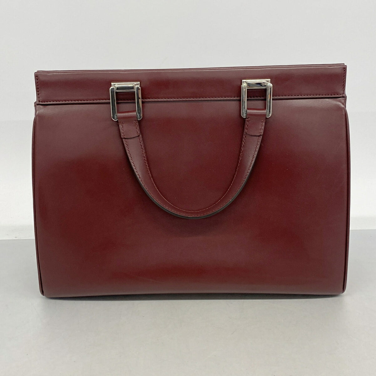 Gucci Bordeaux Leather Handbag (Pre-Owned)