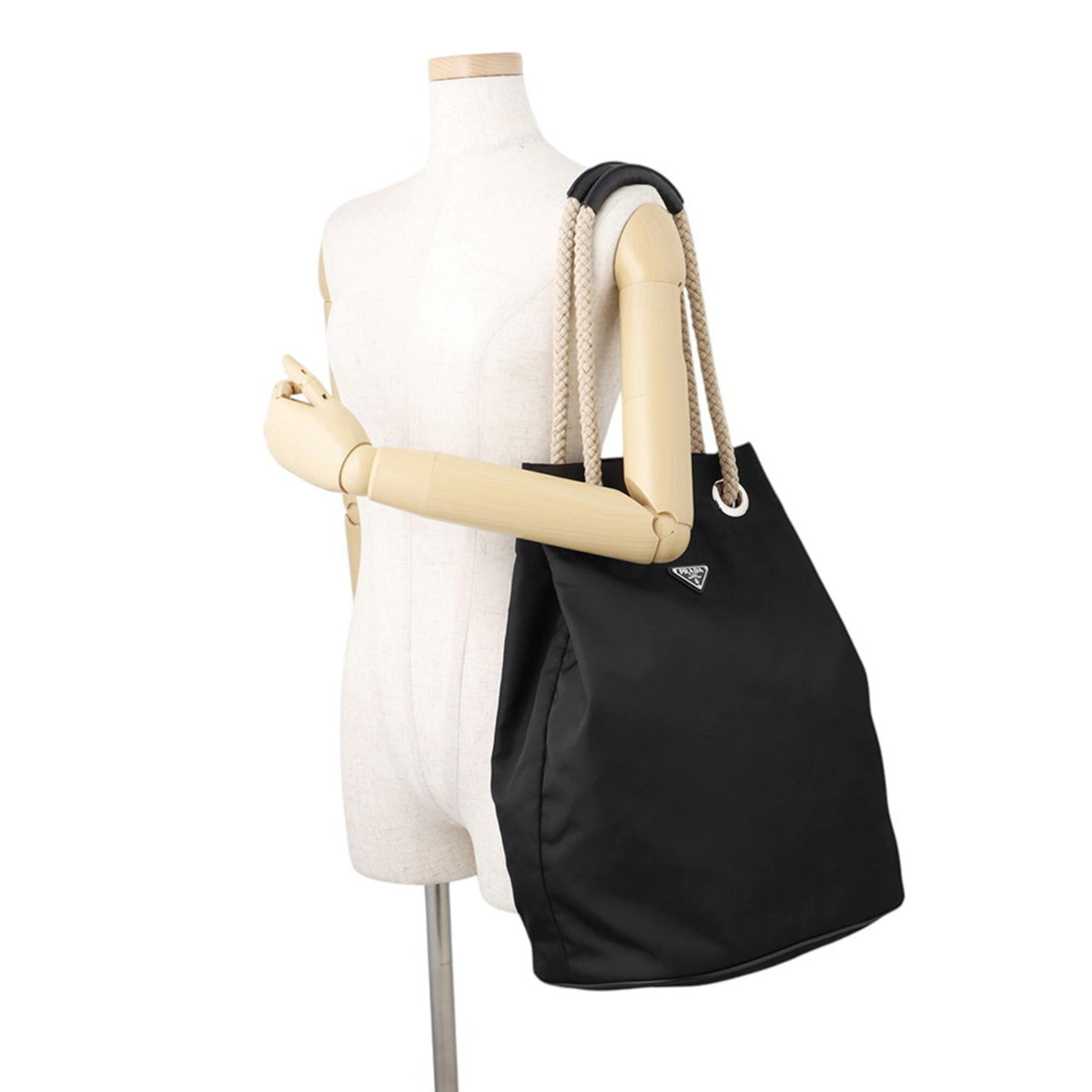 Prada Black Nylon Tote Bag (Pre-Owned)