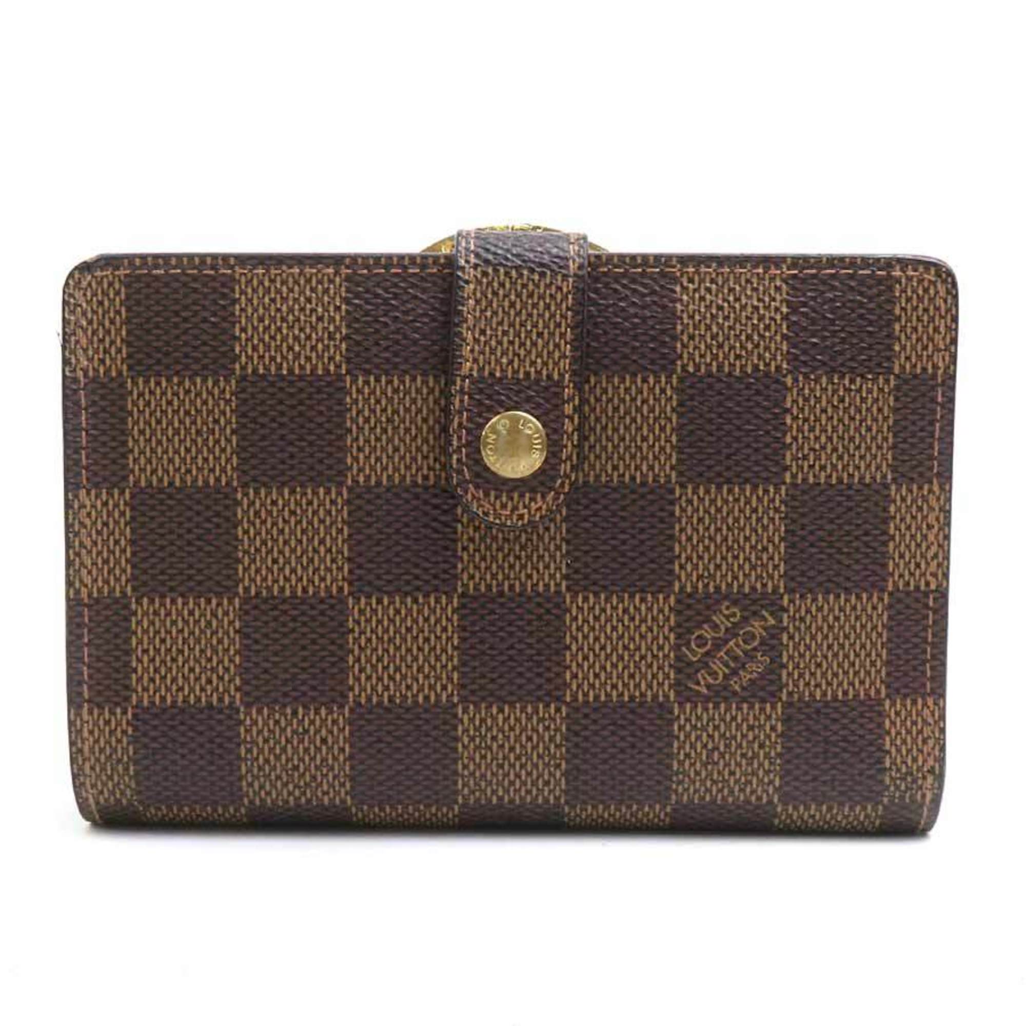Louis Vuitton Damier Brown Damier Canvas Galle Damier Canvas Wallet (Bi-Fold) (Pre-Owned)