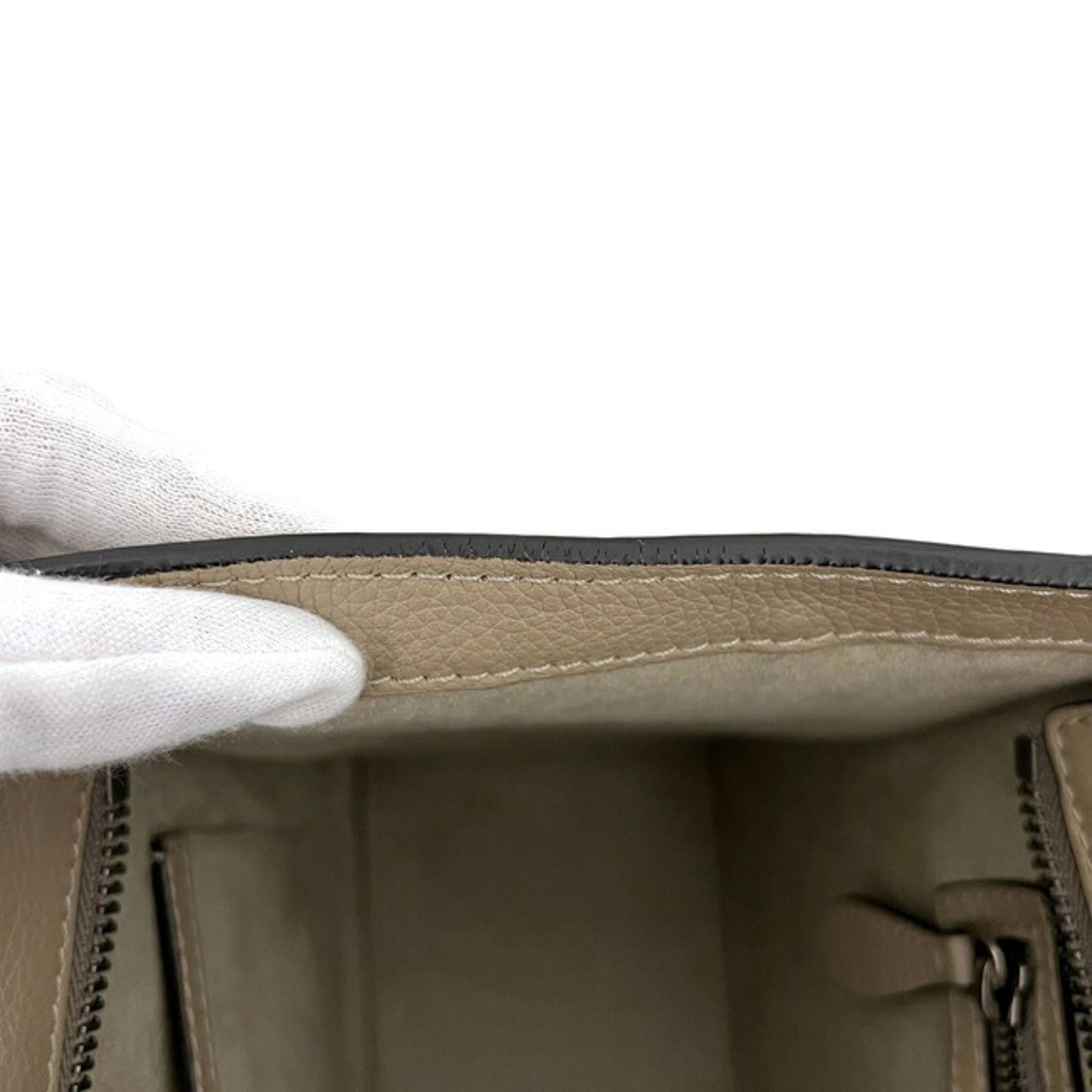 Celine Beige Leather Tote Bag (Pre-Owned)