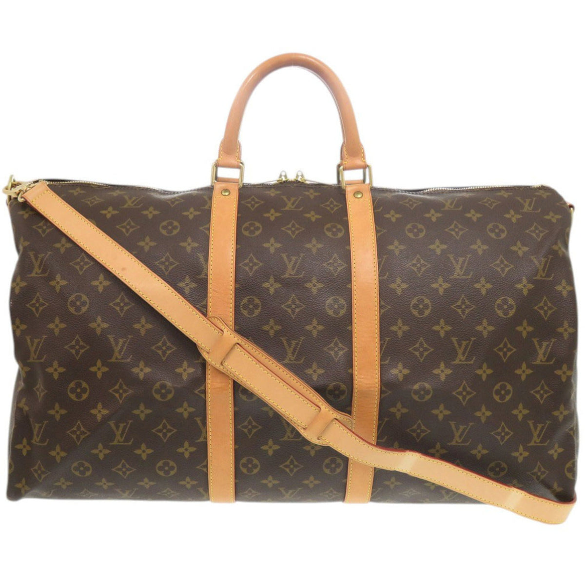 Louis Vuitton Brown Monogram Canvas Boston Bag (Pre-Owned)