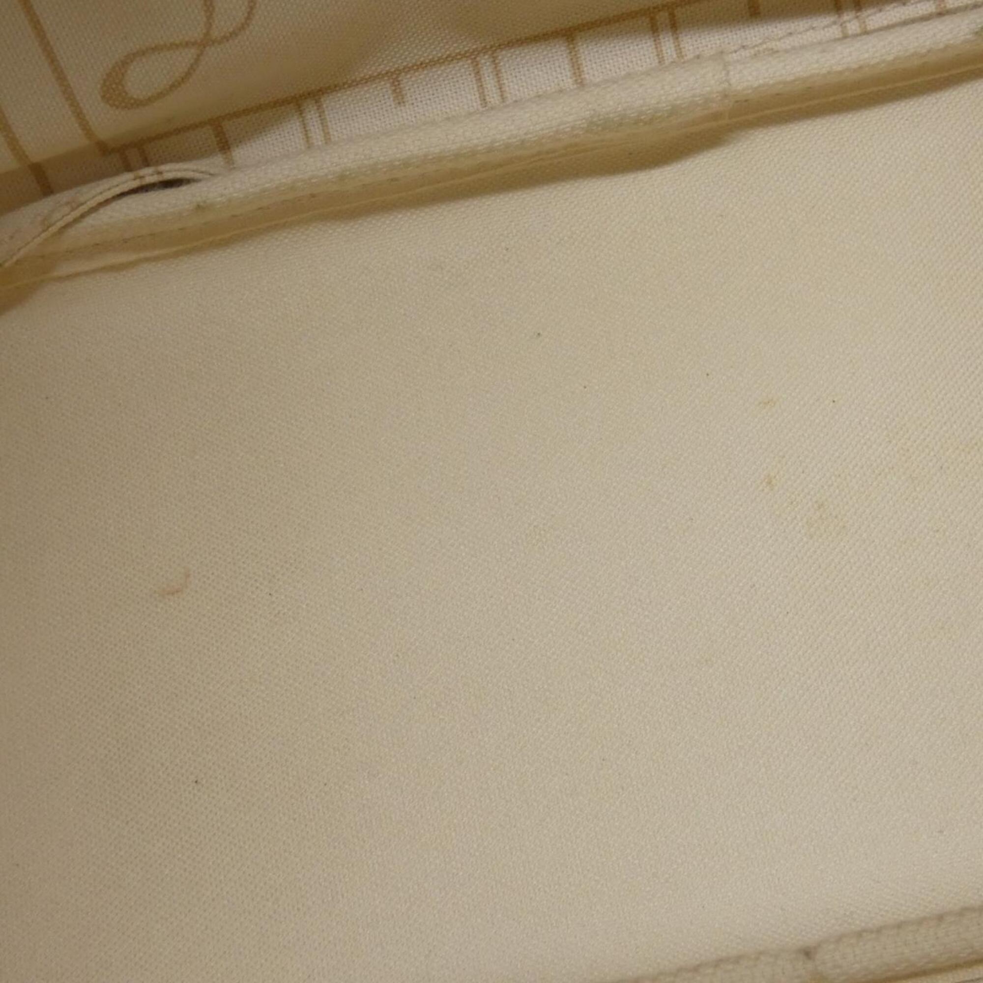 Louis Vuitton Azur White Coated Canvas Handbag (Pre-Owned)