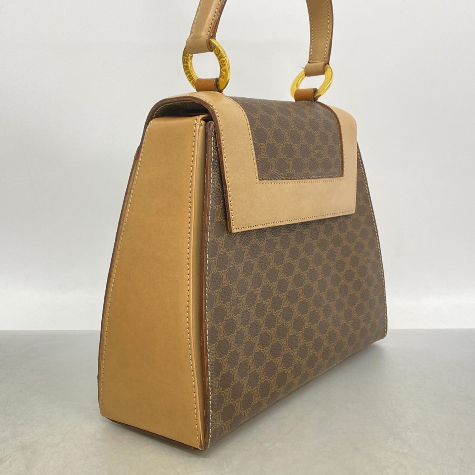 Celine Brown Pvc Handbag (Pre-Owned)