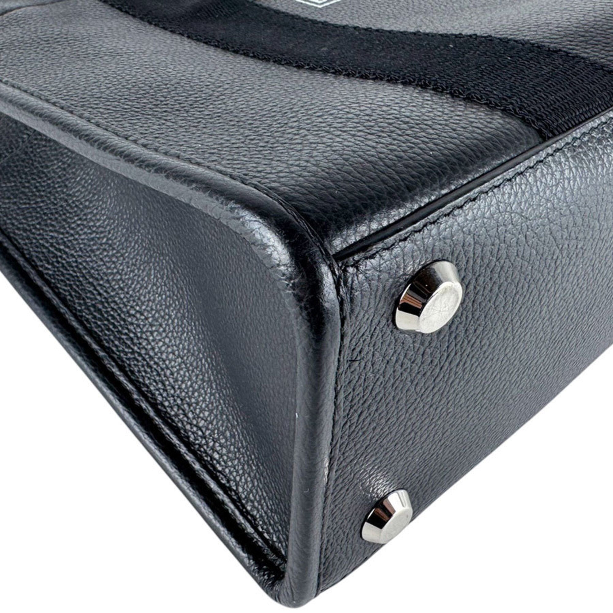 Balenciaga Black Leather Handbag Shoulder Bag (Pre-Owned)