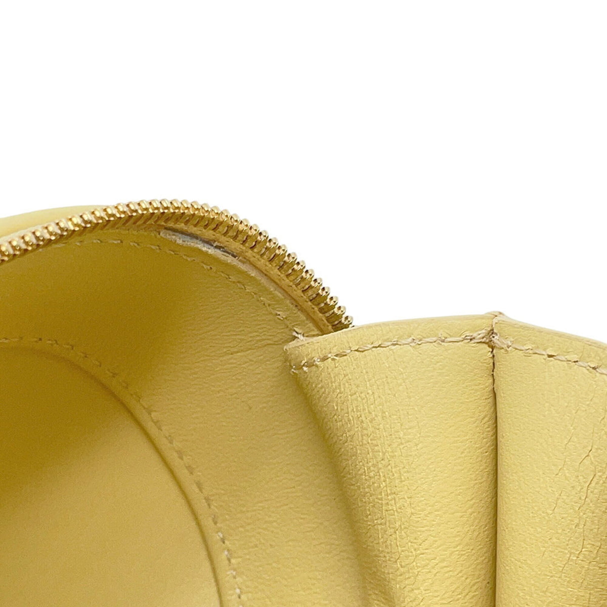 Chanel Yellow Leather Handbag Shoulder Bag (Pre-Owned)
