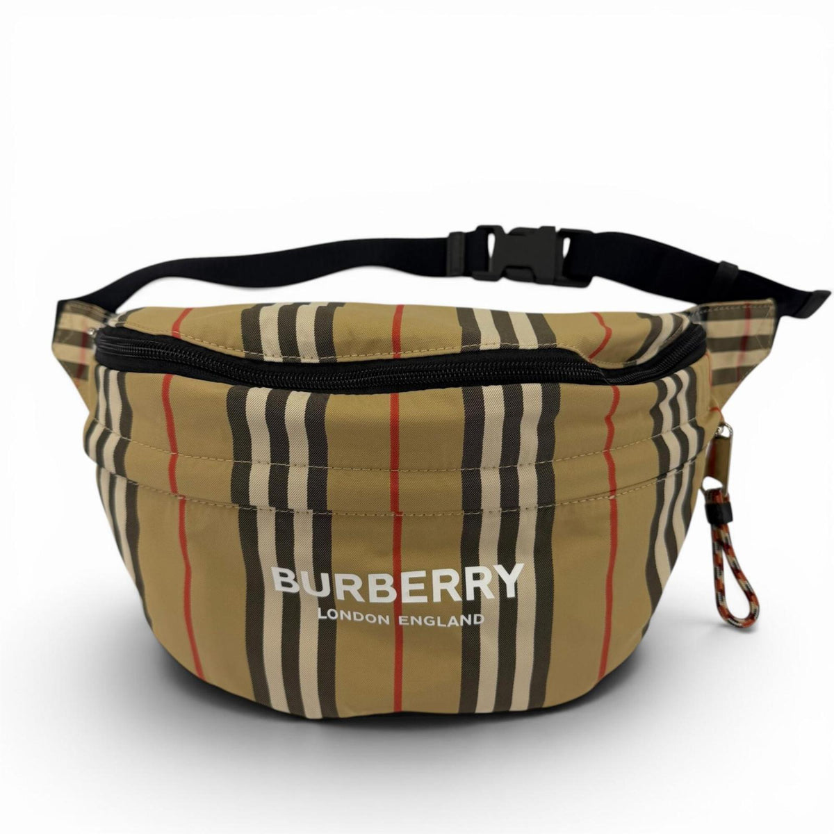 Burberry Beige Nylon Leather Backpack Sling Bag (Pre-Owned)