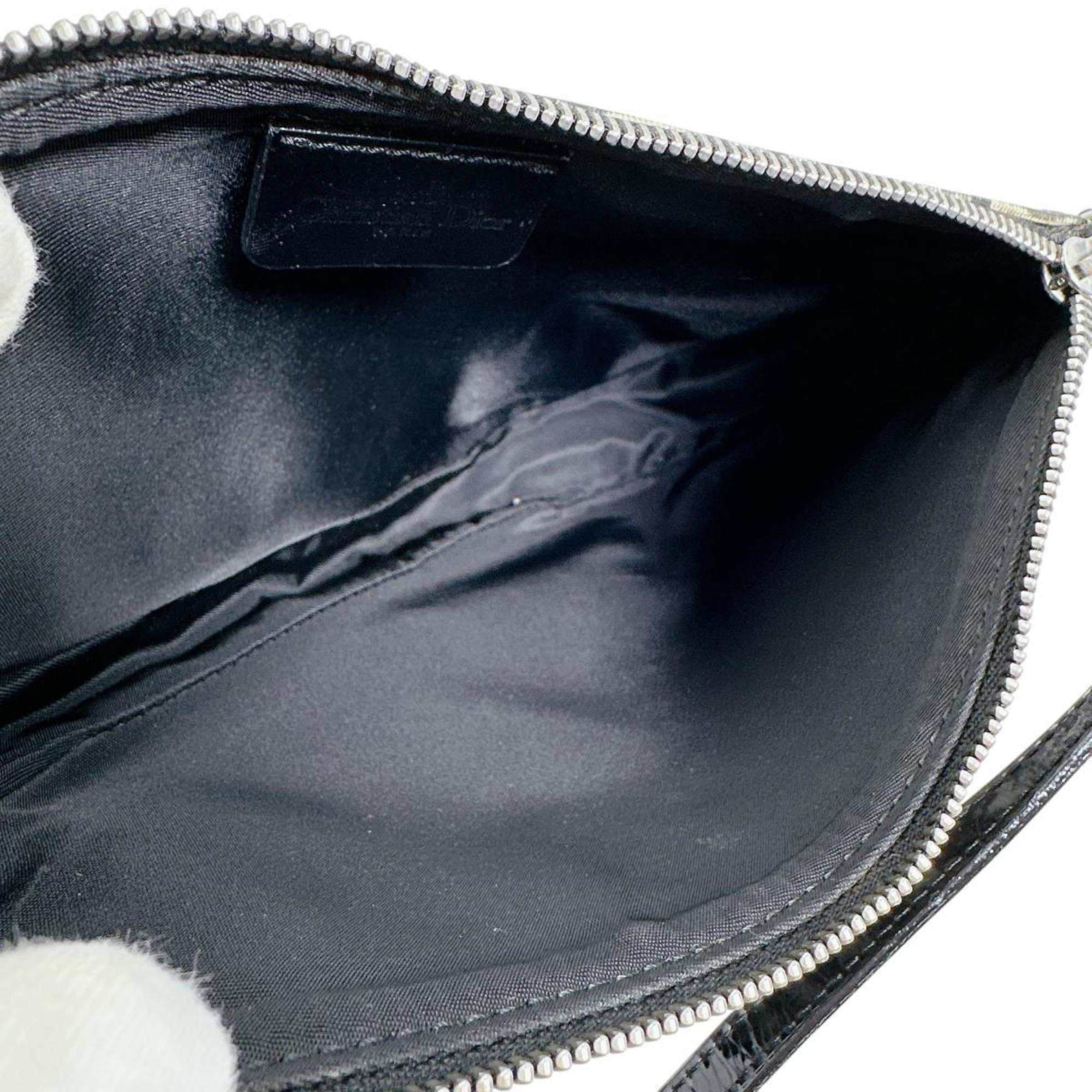 Christian Dior Black Pvc Handbag Pouch (Pre-Owned)