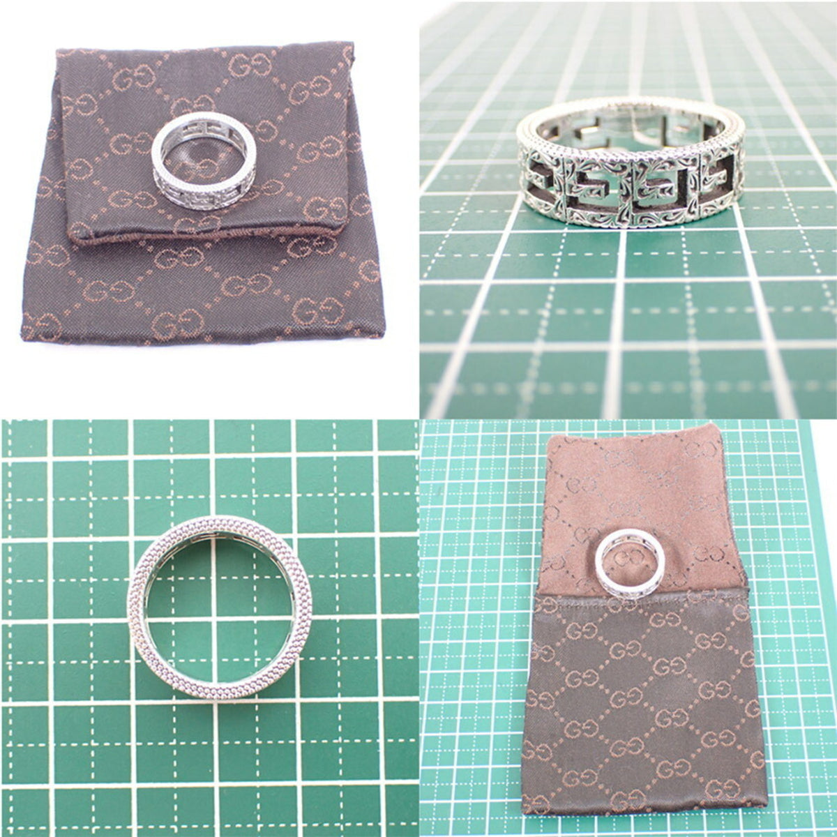Gucci Sterling Silver 925 Band Ring (Pre-Owned)