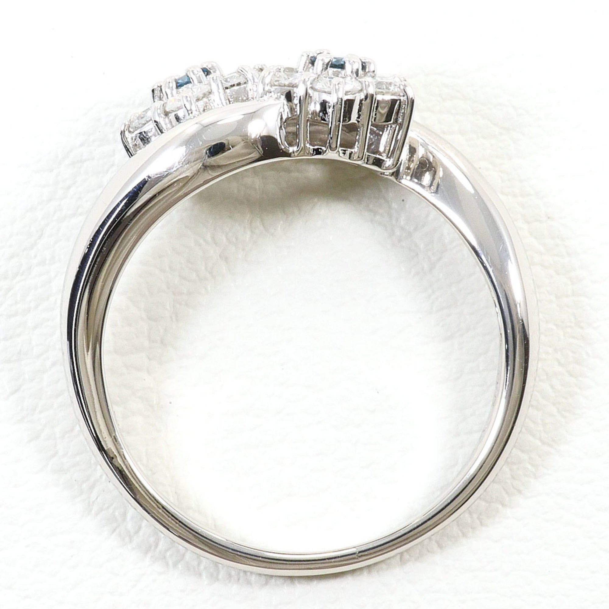 Unbranded Blue Platinum Platinum 900 Band Ring (Pre-Owned)