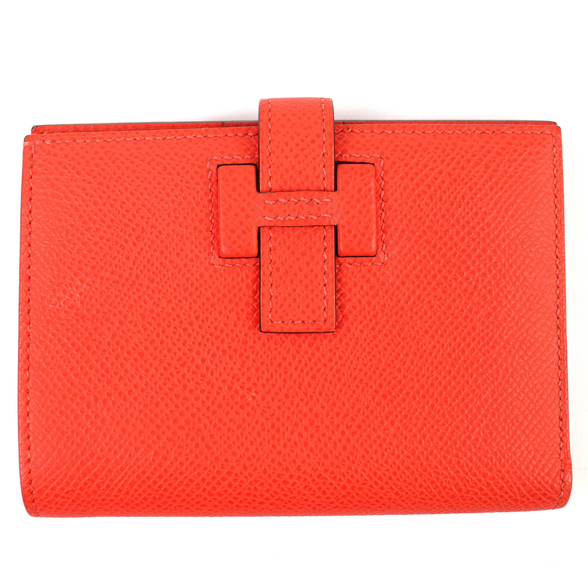 Hermes Orange Epsom Leather Wallet (Bi-Fold) (Pre-Owned)