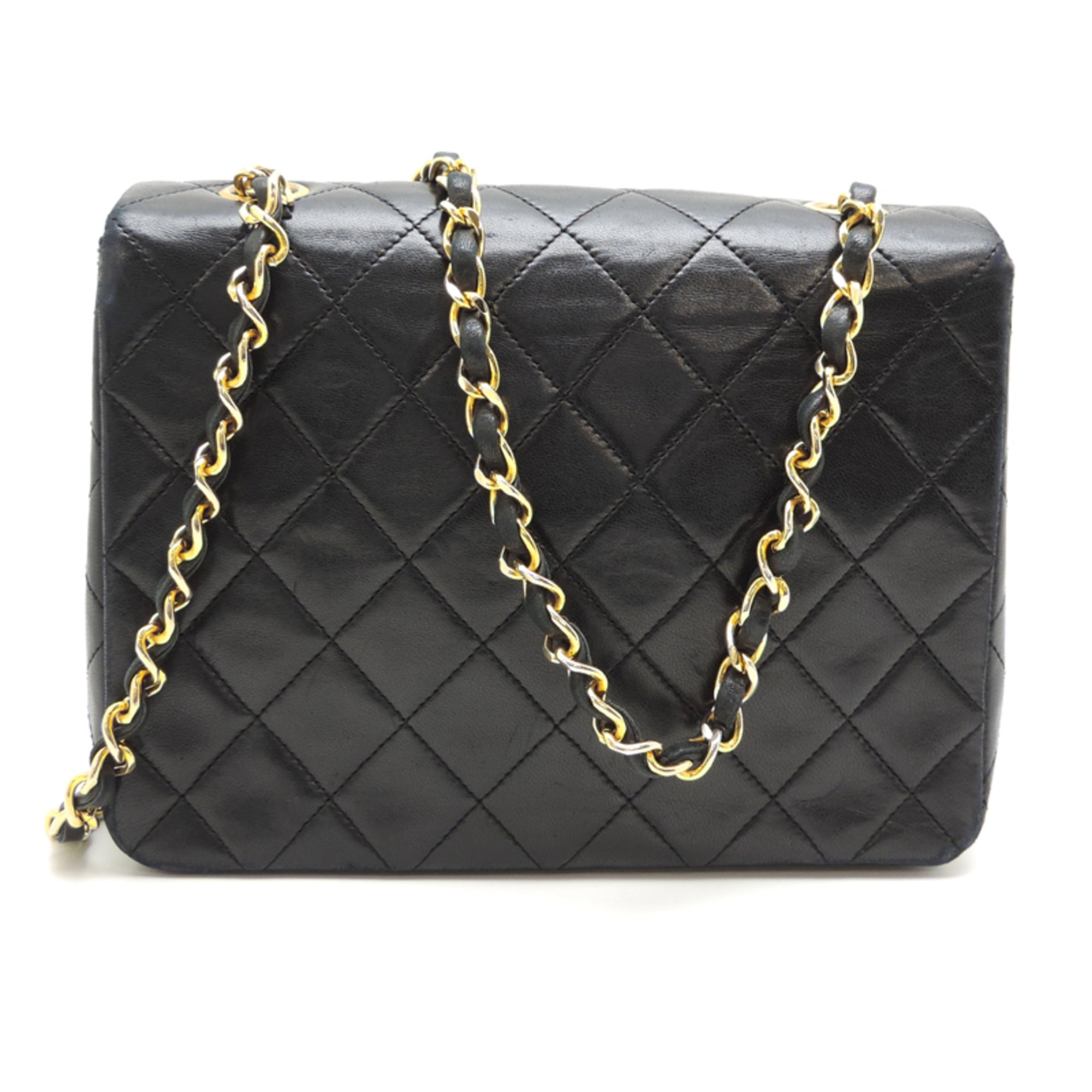 Chanel Black Leather Shoulder Bag (Pre-Owned)