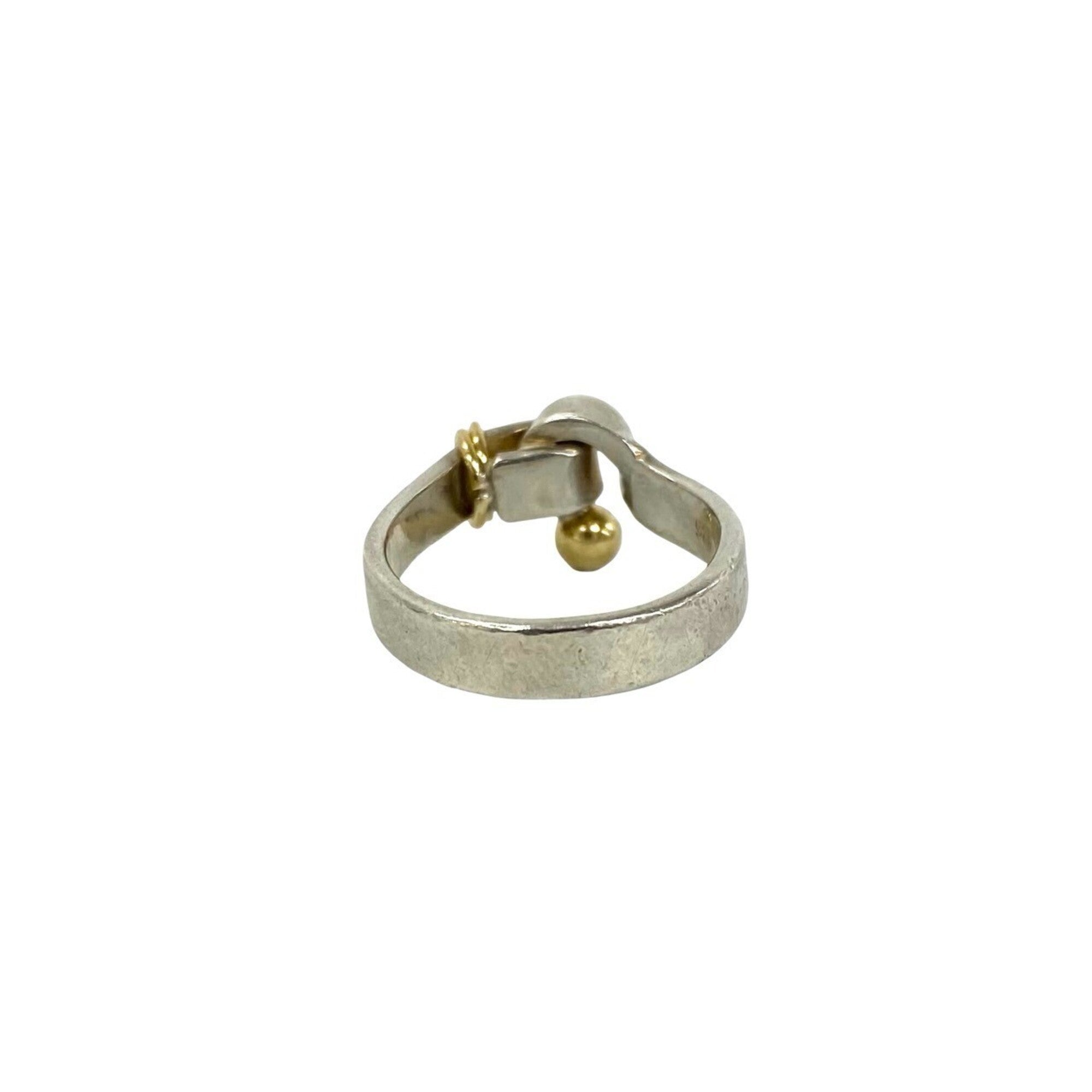 Tiffany Gold Silver Yellow Gold (18K) Silver 925 Band Ring (Pre-Owned)