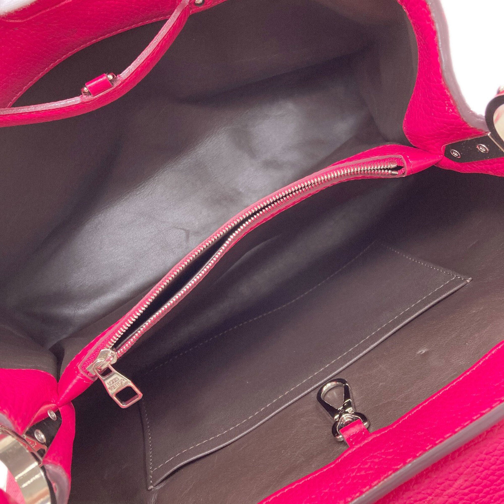 Louis Vuitton Pink Leather Handbag (Pre-Owned)