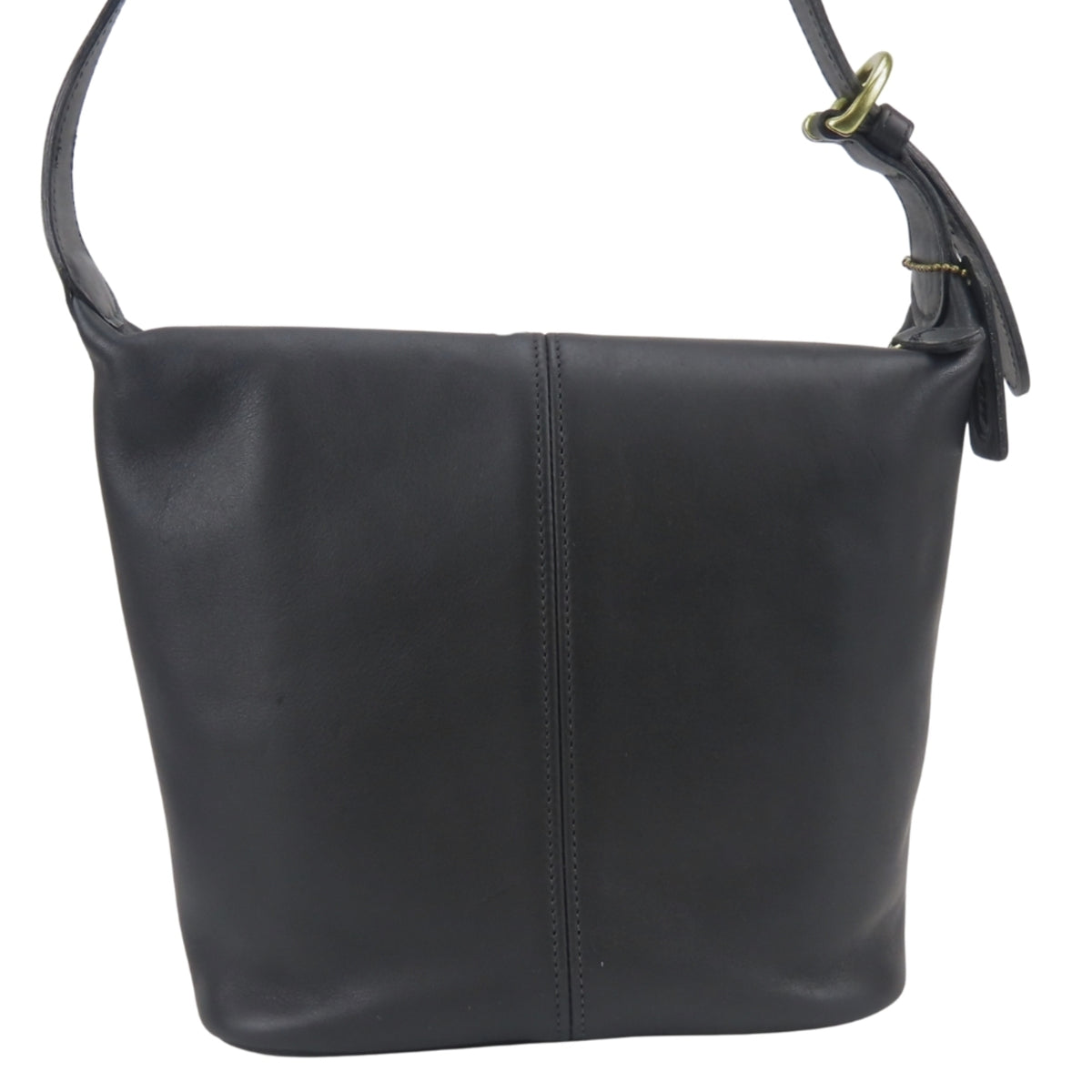 Coach Black Leather Shoulder Bag (Pre-Owned)