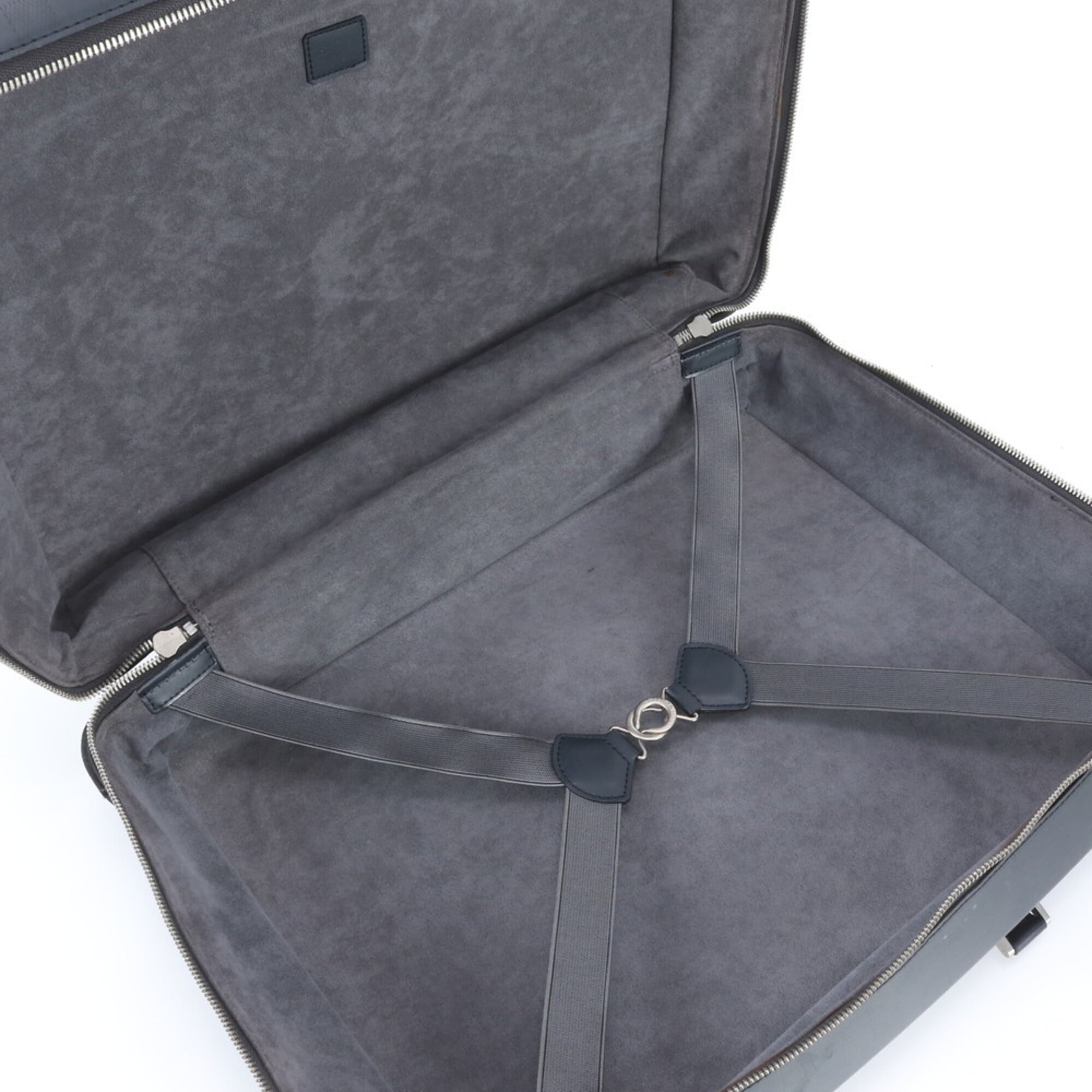 Louis Vuitton Marine Blue Leather Boston Bag Tote Bag (Pre-Owned)