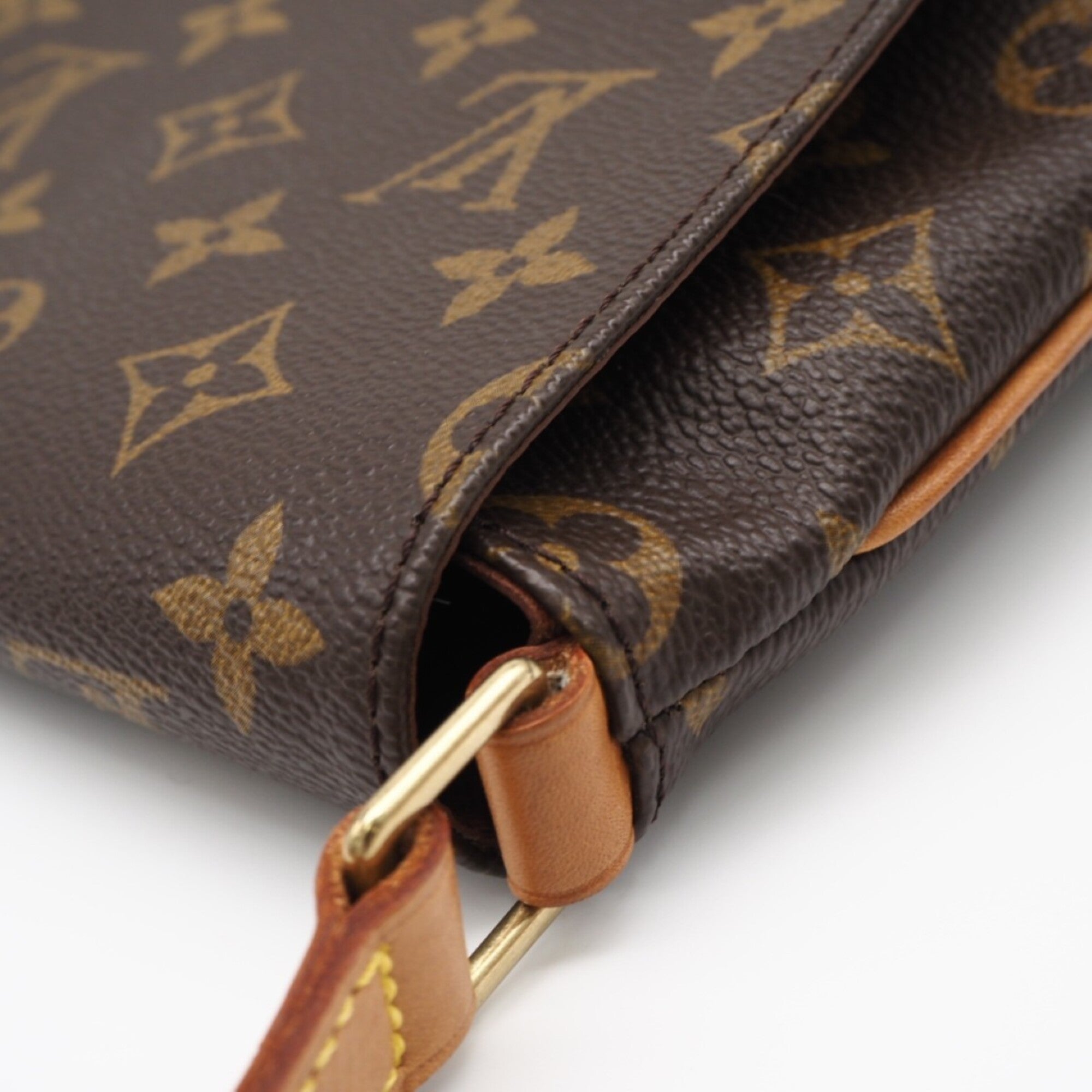 Louis Vuitton Monogram Brown Coated Canvas Leather Shoulder Bag (Pre-Owned)